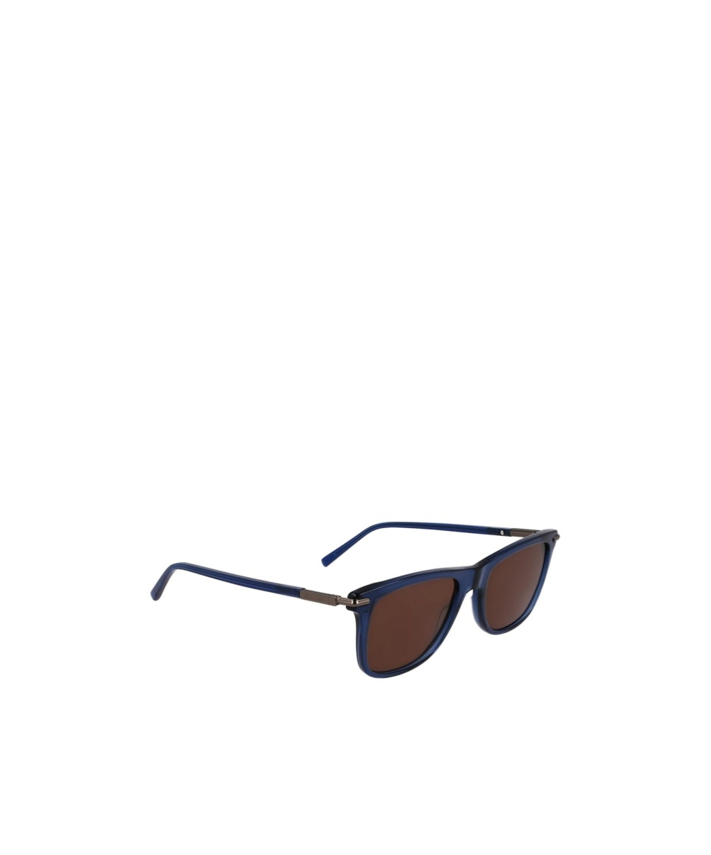 Ferragamo 54mm Modified Rectangular Sunglasses In Blue