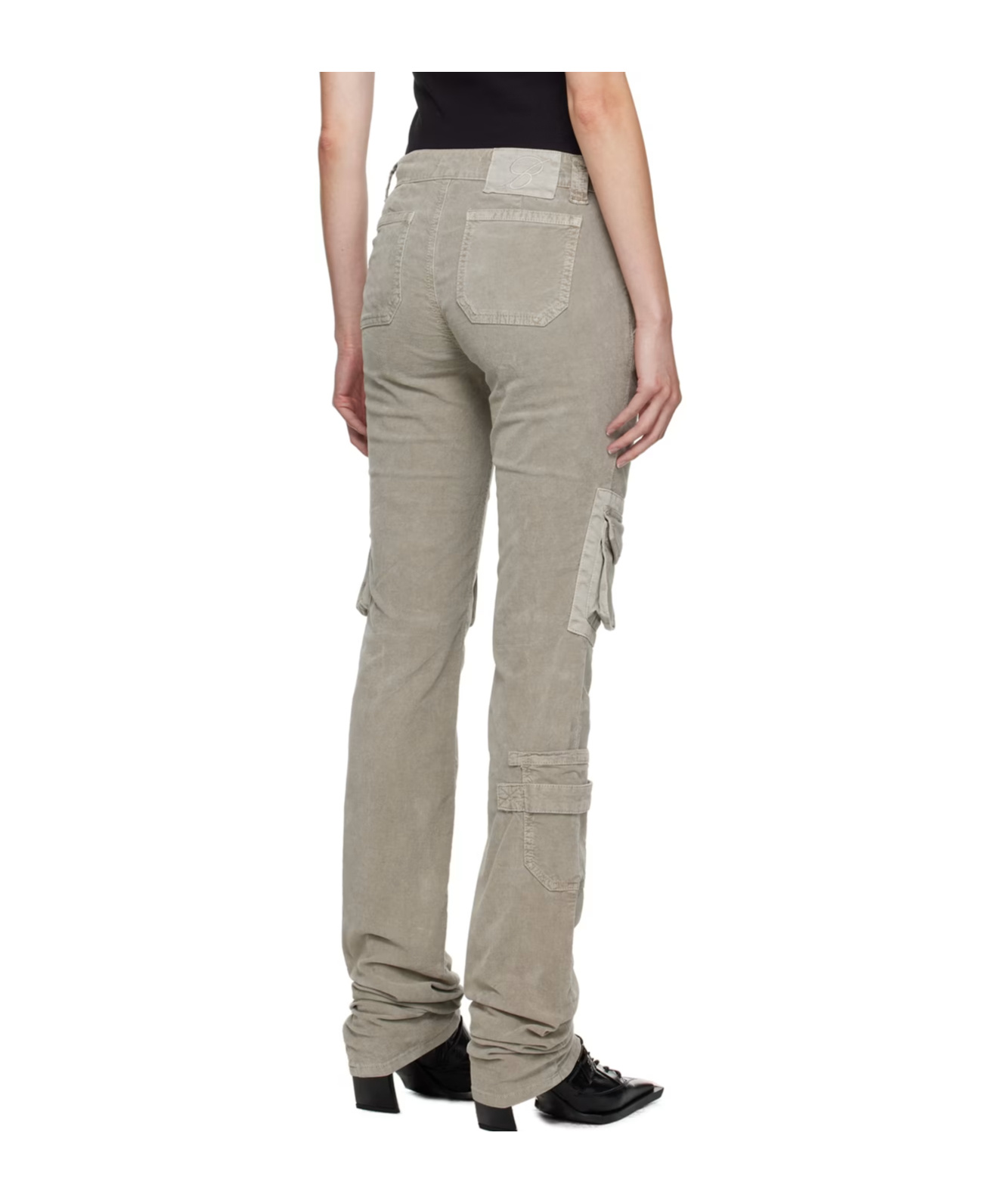 Shop Blumarine Four-pocket Overalls And Casual Pants In Nude