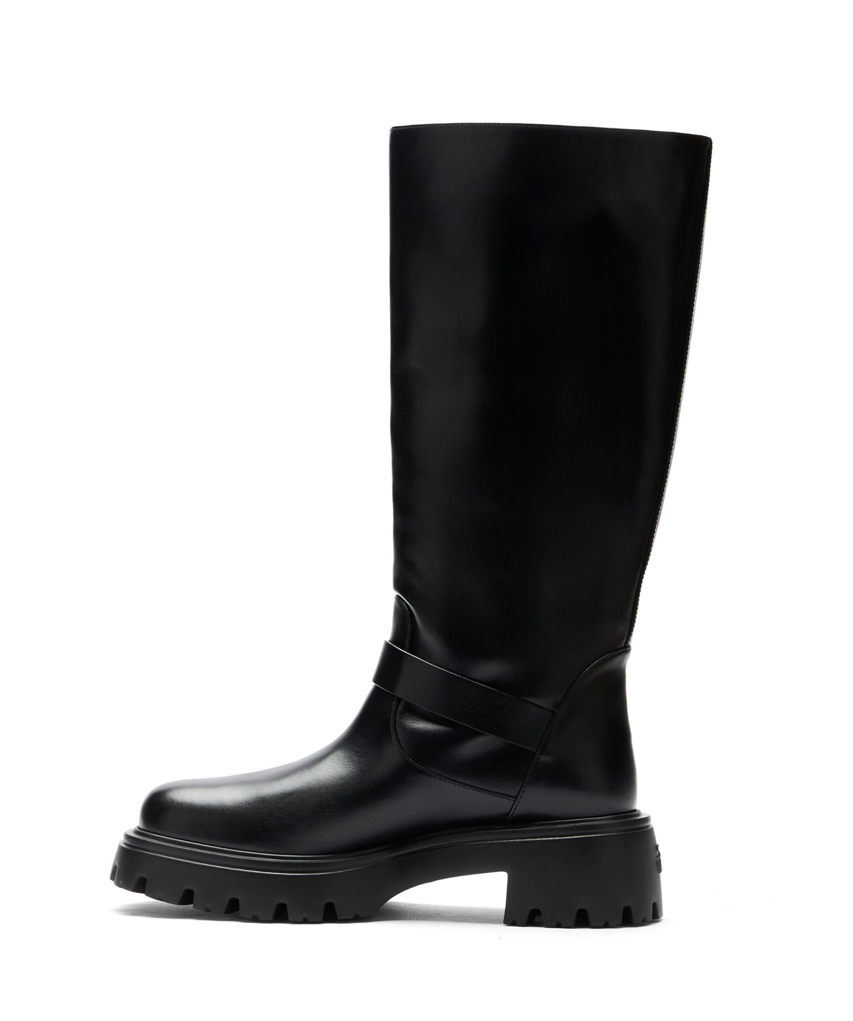 Stuart Weitzman Emerson Moto Boots In Black