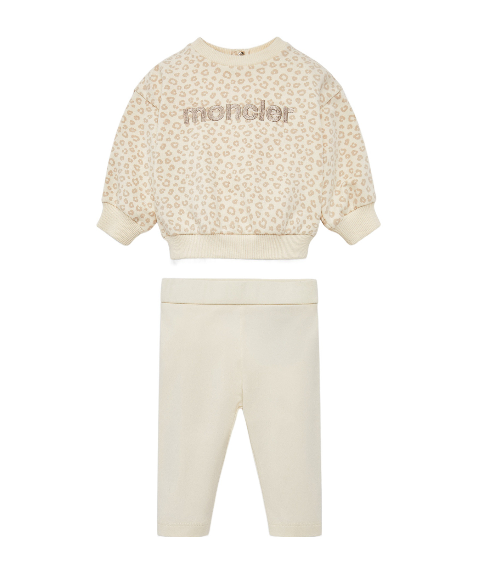 Moncler Logo-print Tracksuit Set In White