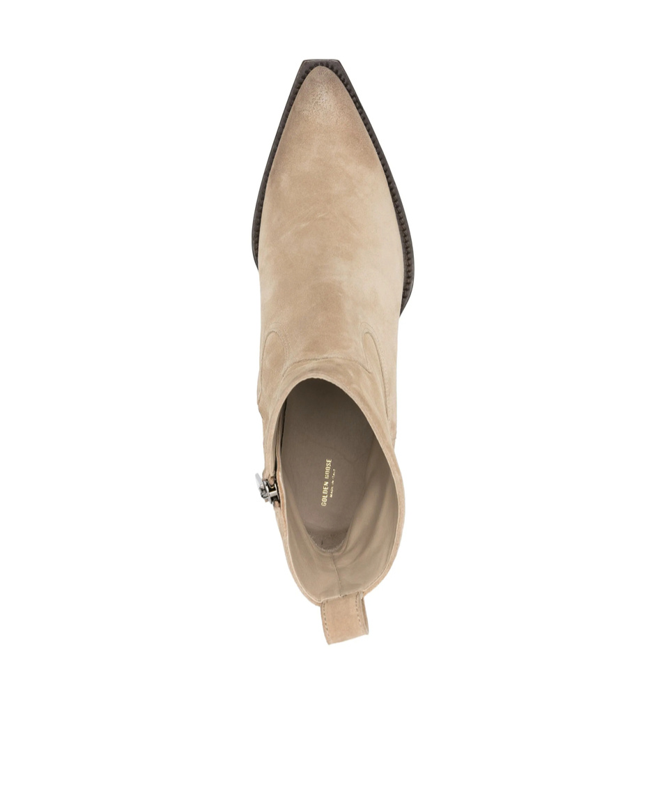Golden Goose 45mm Debbie Boots In Nude