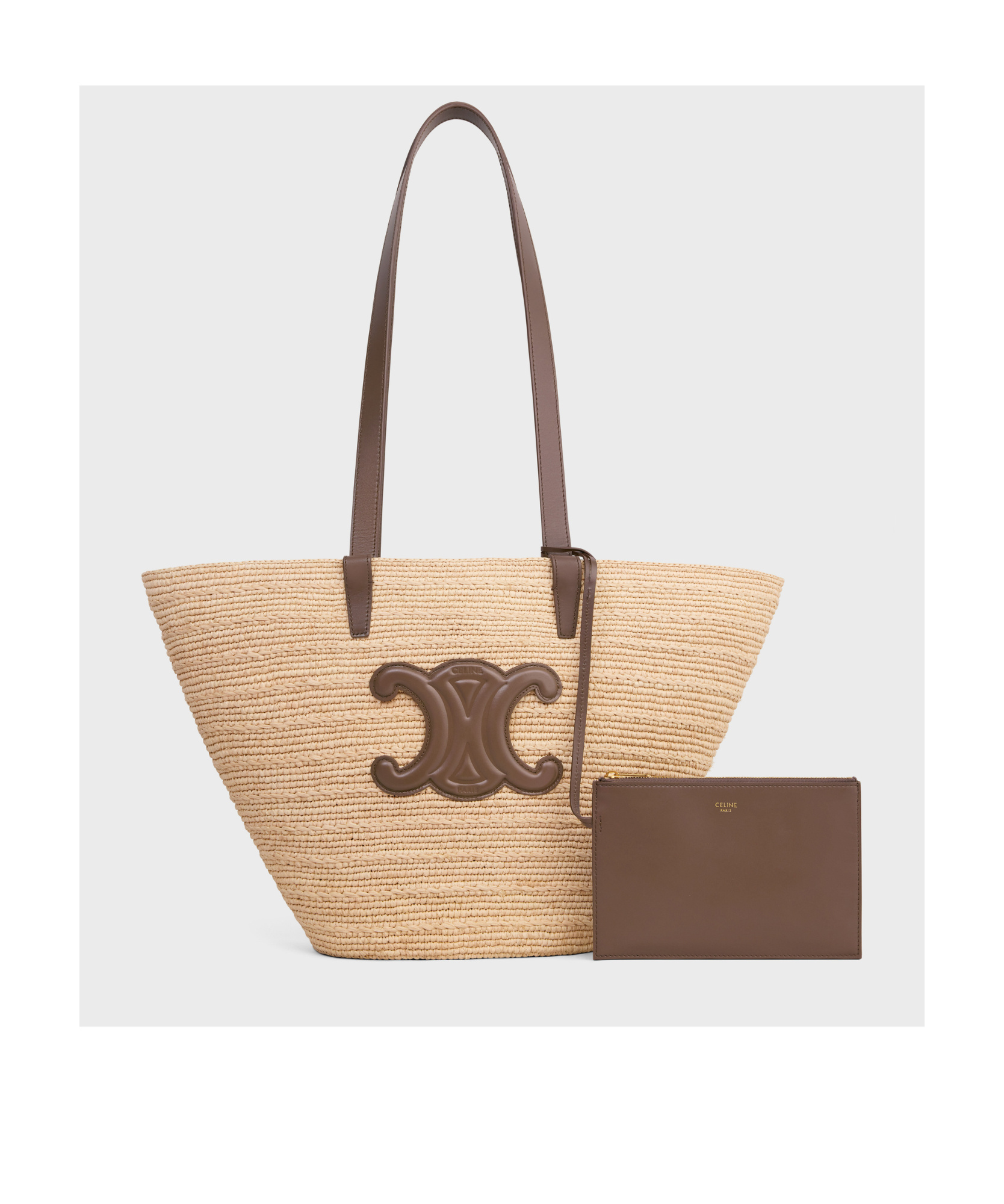 Celine Classic Panier Medium Handbag In Nude
