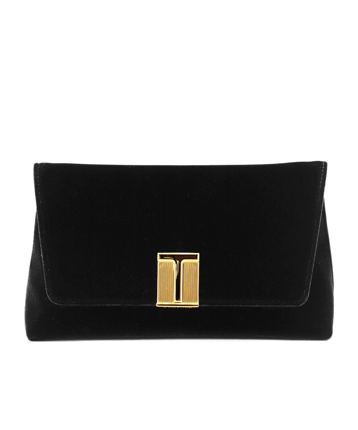 Tom Ford Logo Plaque Chain Linked Shoulder Bags In Black