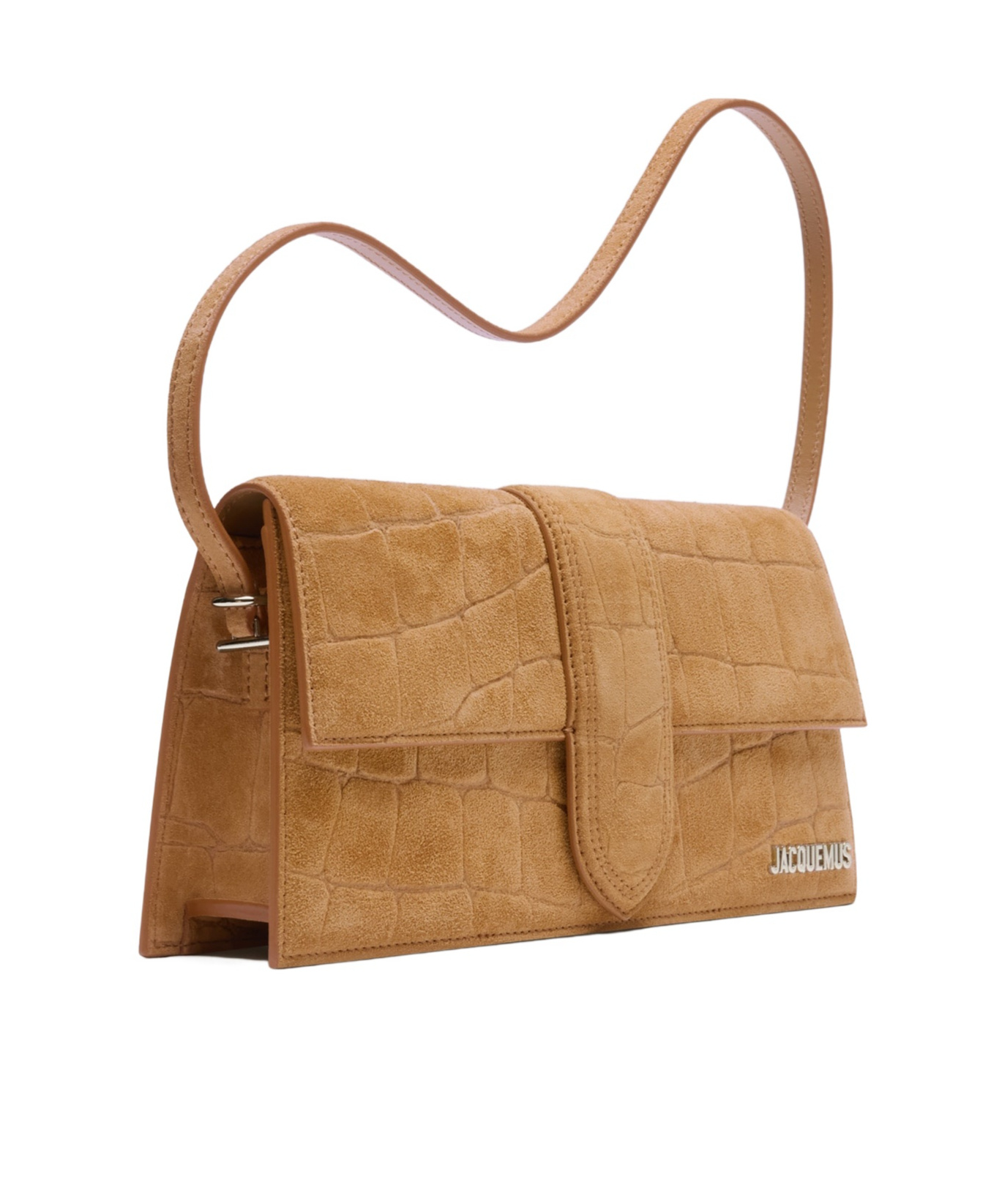 Jacquemus Le Bambino Long Leather Shoulder Bag In Brown
