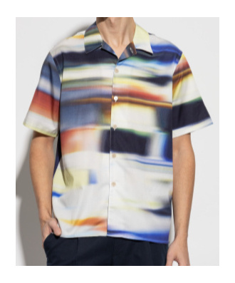 Ps By Paul Smith Ps Paul Smith Bowling Shirt In Multicolor