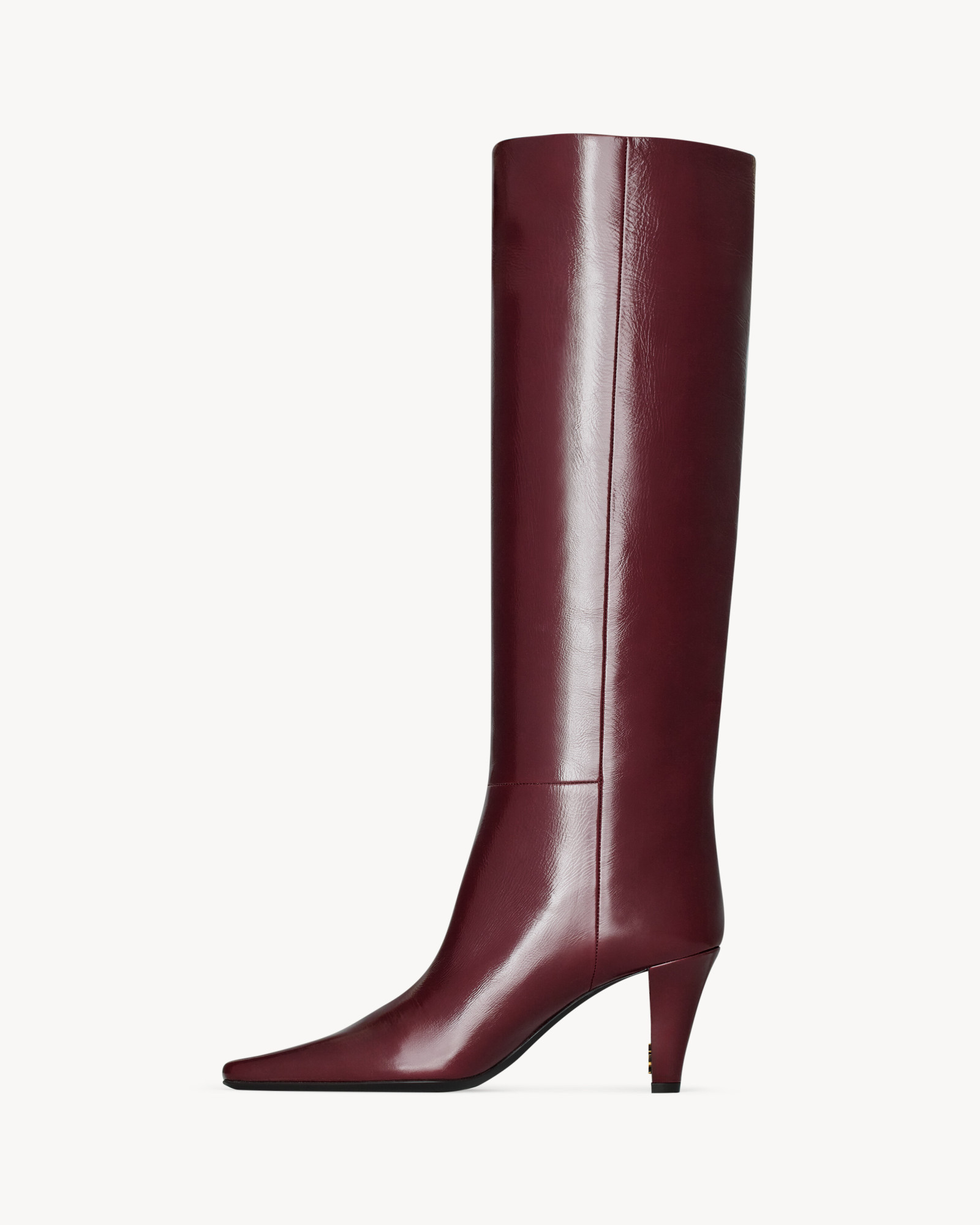Saint Laurent Jill Boots In Smooth Leather In Brown