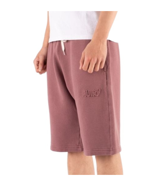 Shop Autry Logo-embroidered Shorts In Pink