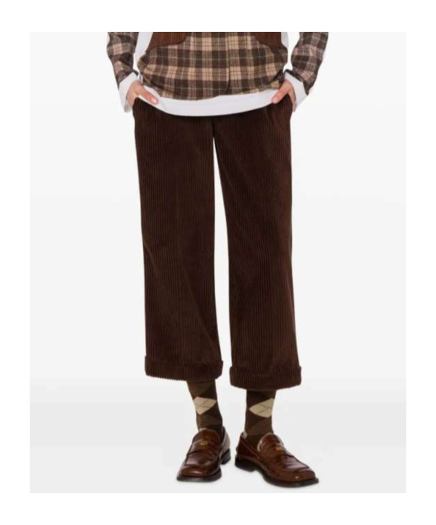 Moschino Corduroy Trousers In Brown