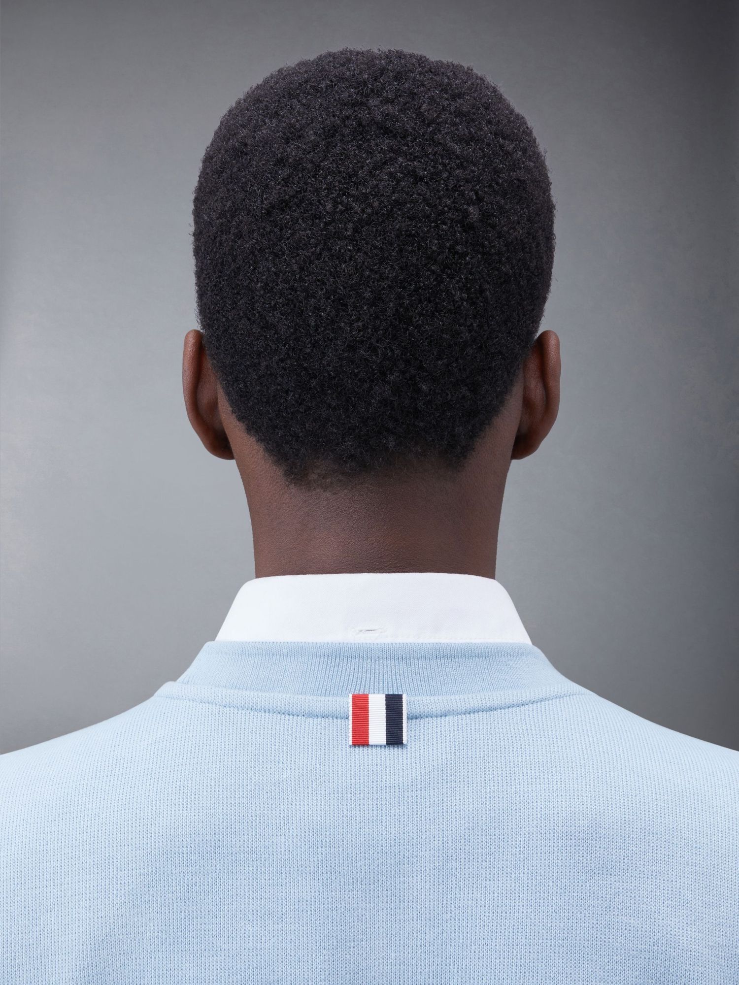 Thom Browne Logo-patch Sleeveless Cotton Top In Blue