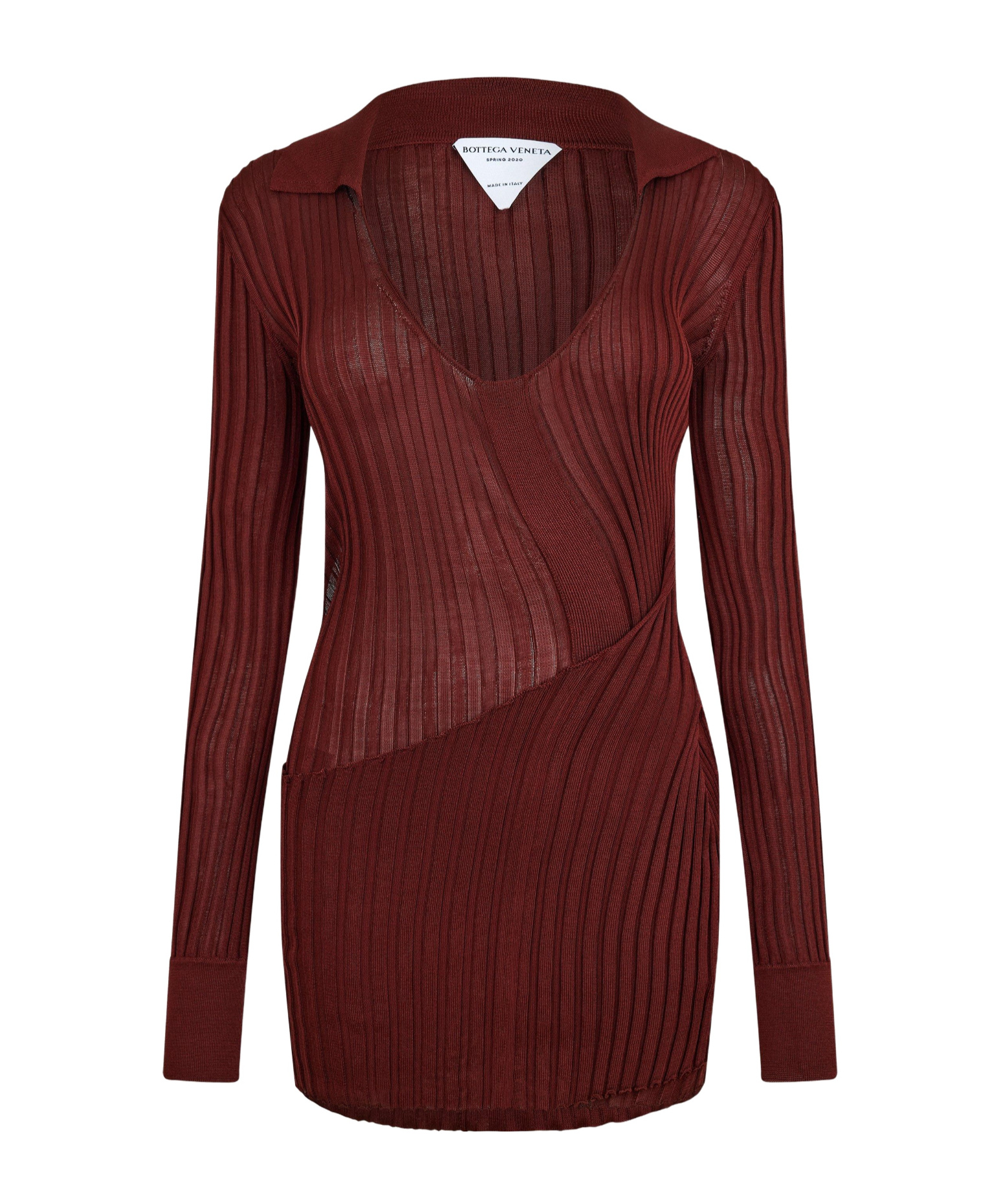 Bottega Veneta Simple Knitted Sweater In Brown