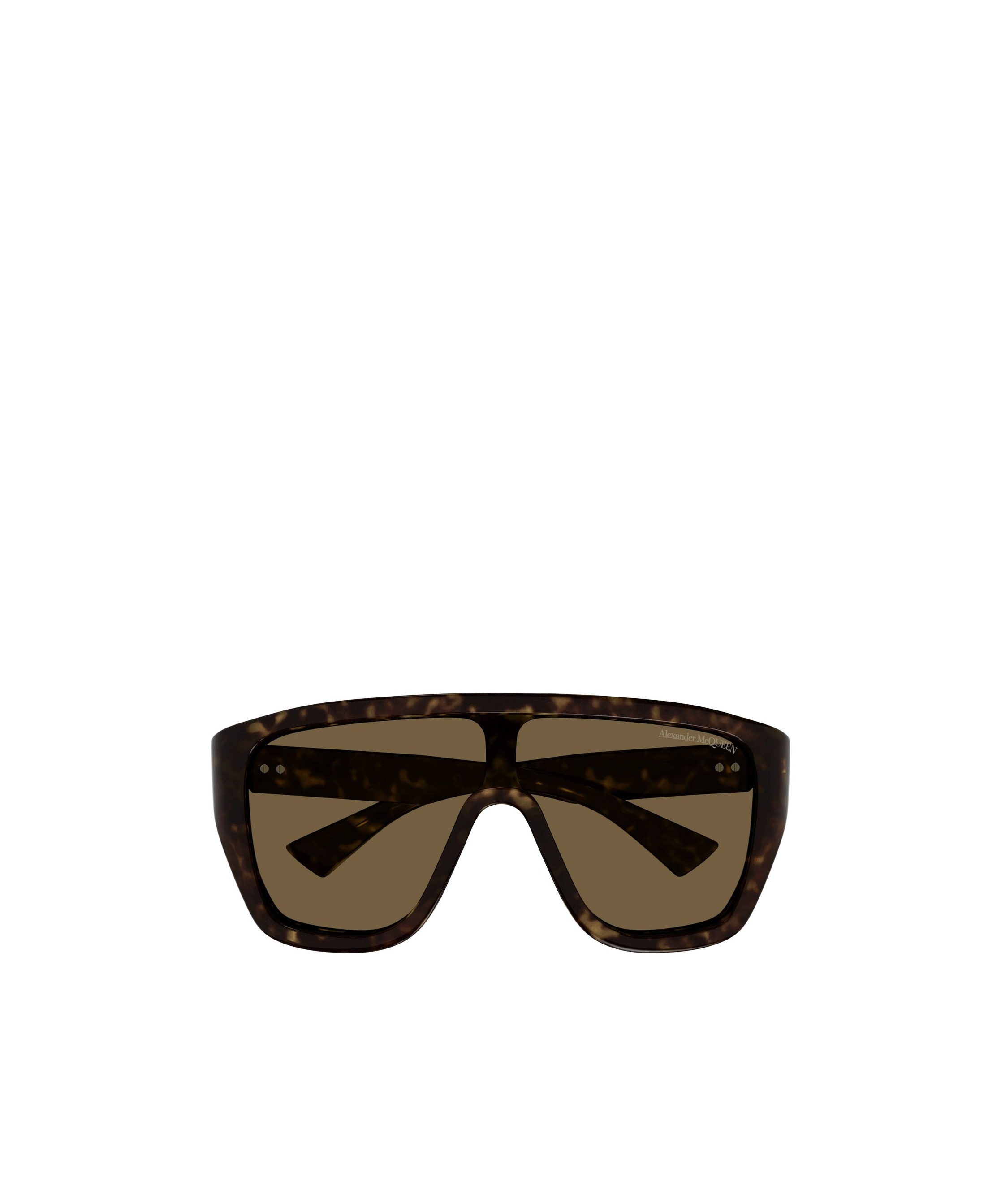 Alexander Mcqueen Skull Hinge Shield-frame Sunglasses In Black