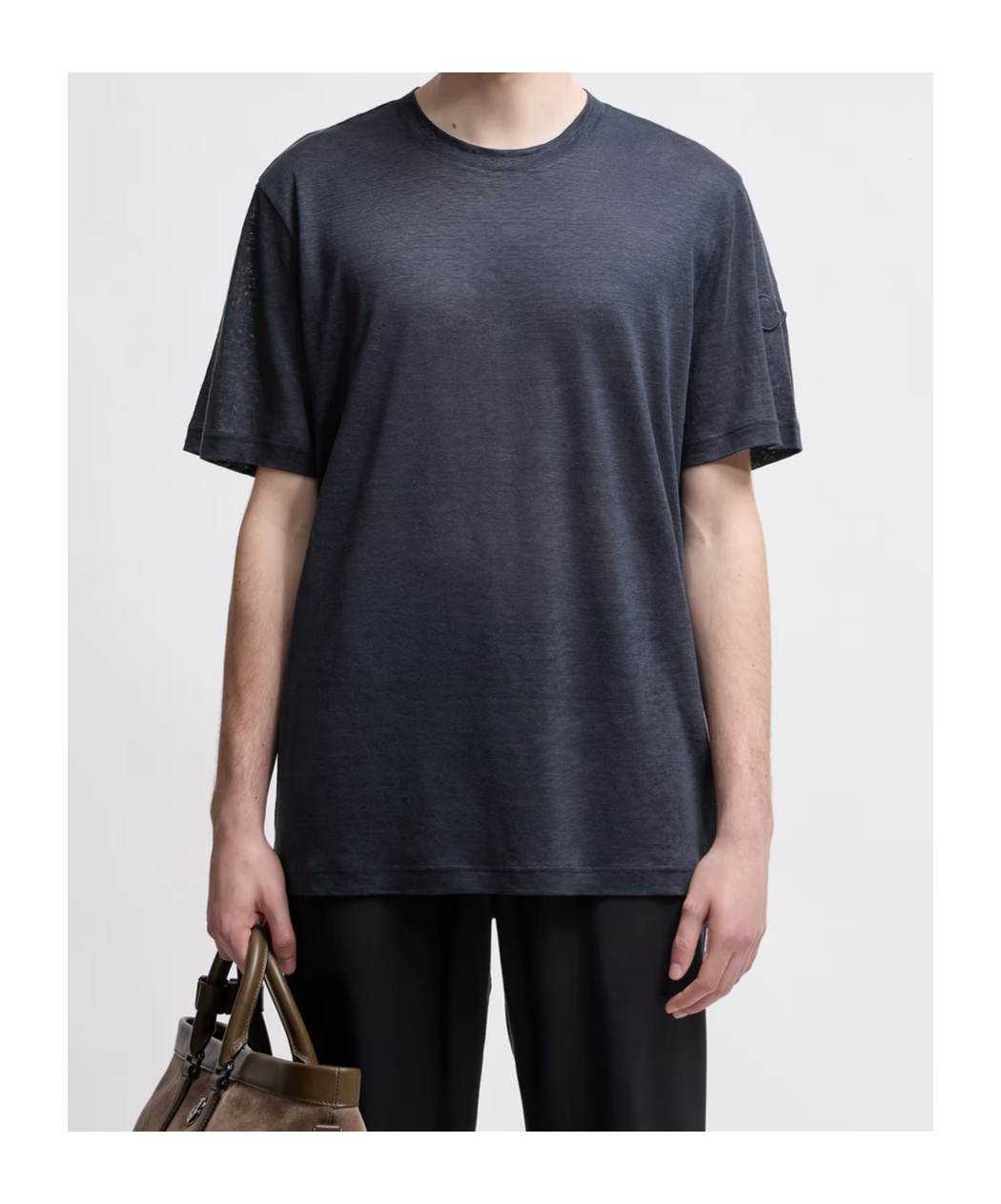 Moncler Logo Linen T-shirt