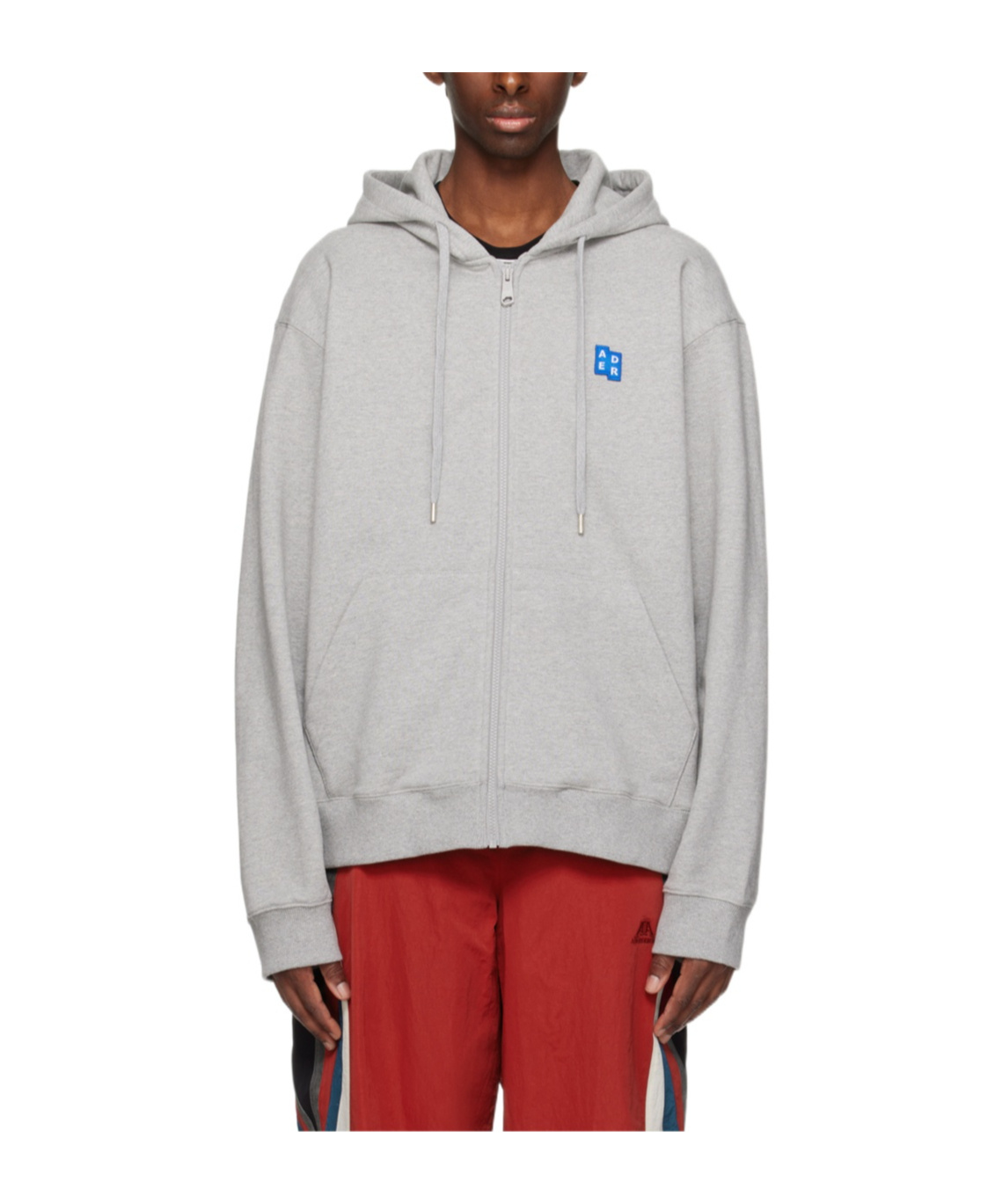 Ader Error Hooded Zipper Casual Jacket In White