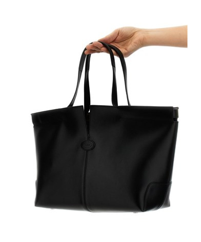 Tod's Double Handle Shoulder Bag In Black