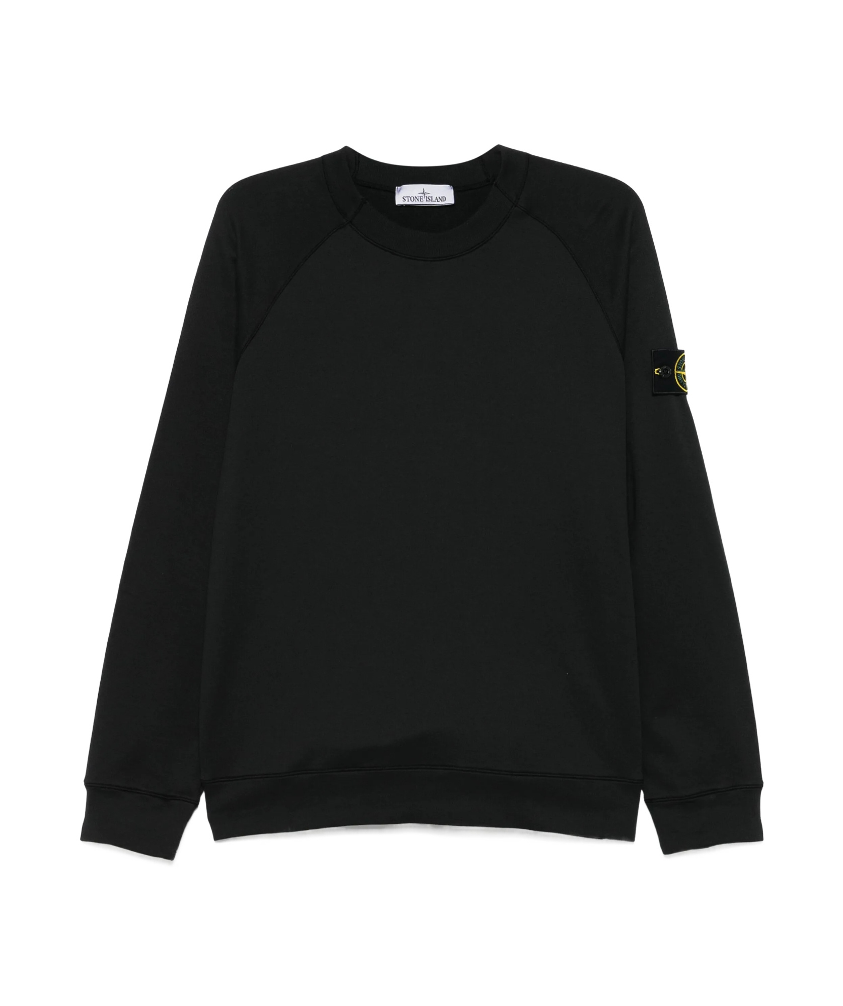 Stone Island Compass-badge Sweatshirt In Black