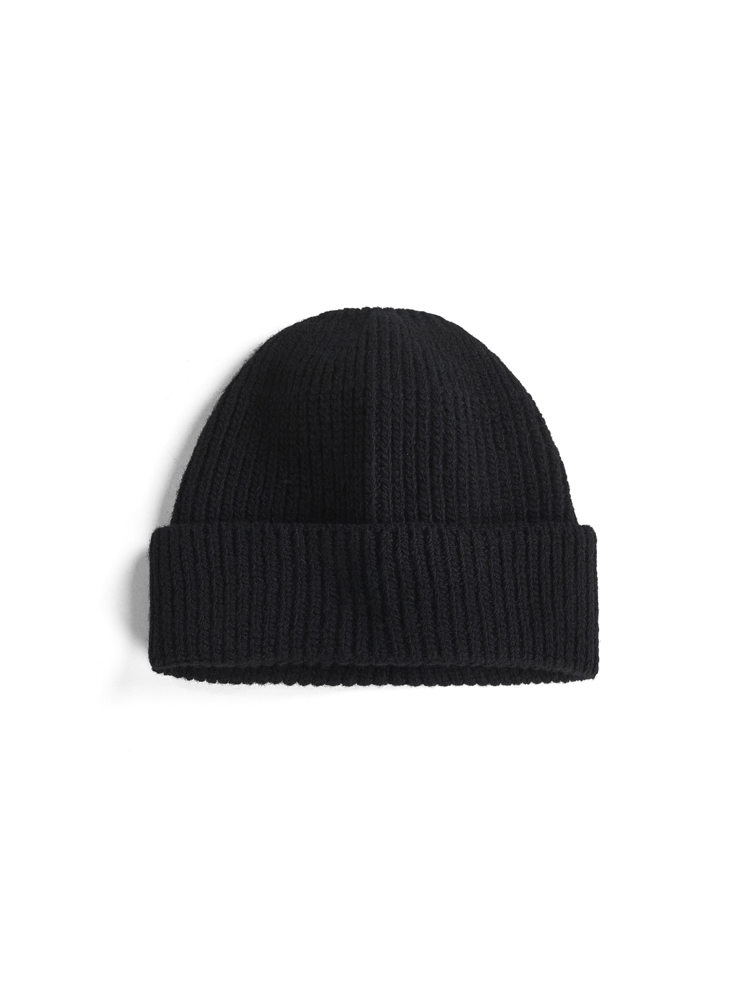 Prada Wool And Re-nylon Hat With Triangle Logo In Black
