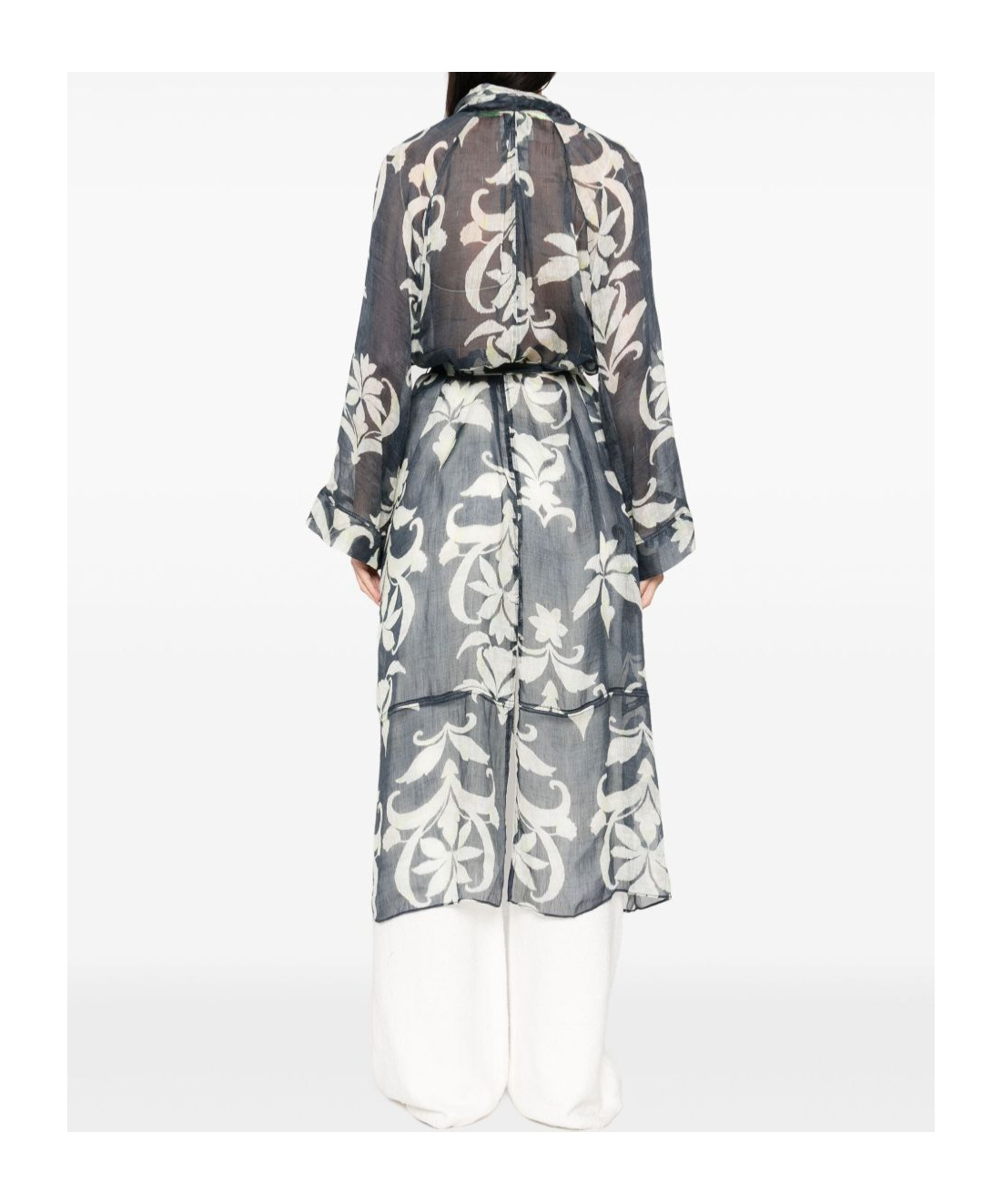 Forte Forte Printed Linen And Silk Gown