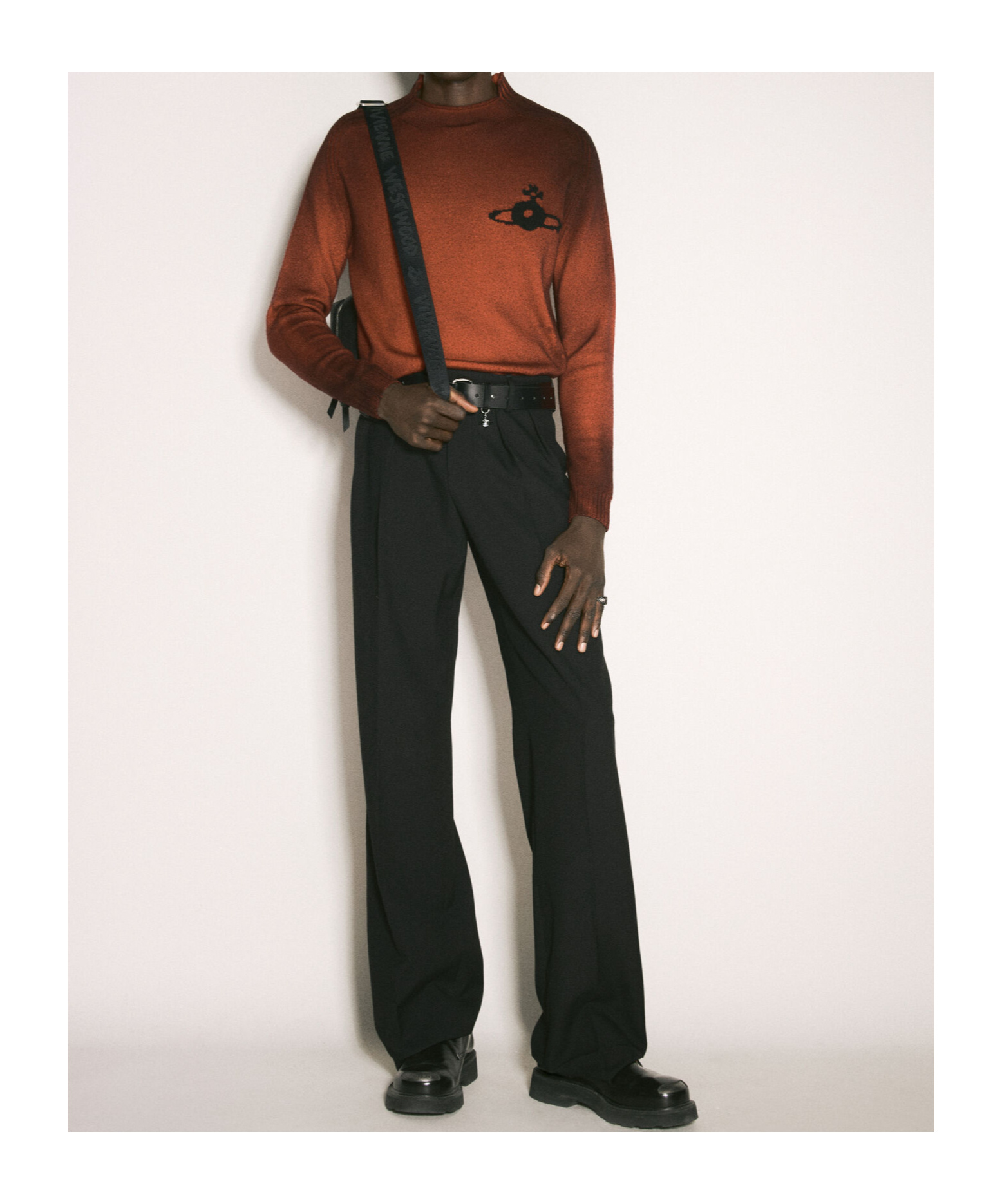Vivienne Westwood Sean Painted Sweater In Brown