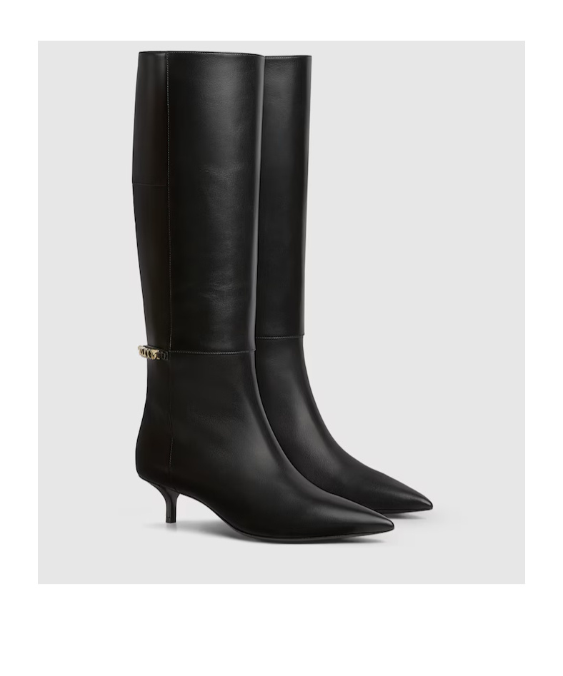 Gucci Signoria Leather Knee-high Boots