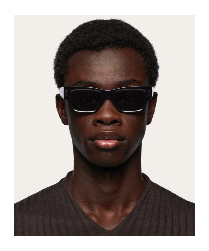 Ferragamo Rivets 53mm Rectangular Sunglasses In Black