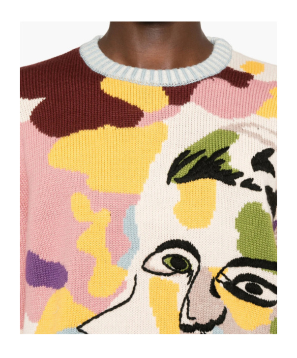 Kidsuper Mens Multi Jacquard Knitted Jumper In Multi