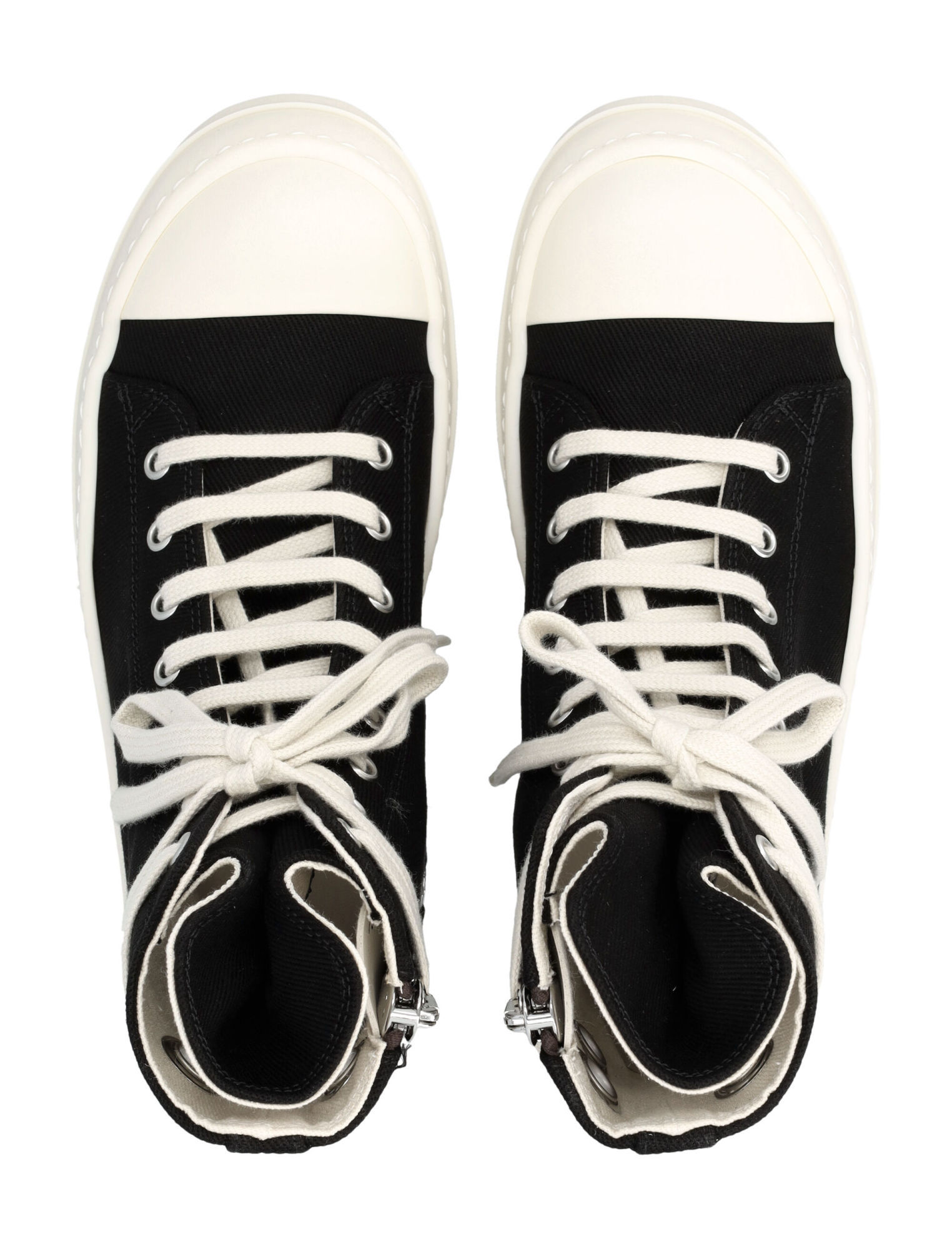 Rick Owens Drkshdw Lace-up High-top Casual Shoes In Black