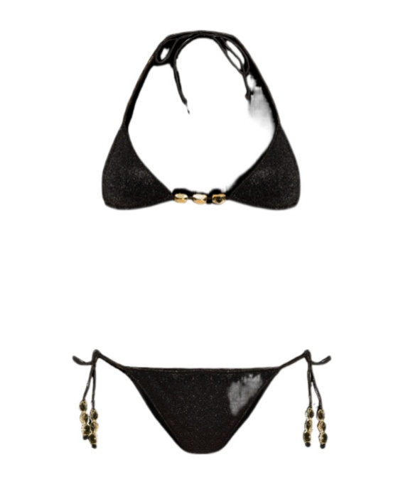Oseree Black Two-piece Swimsuit In Black