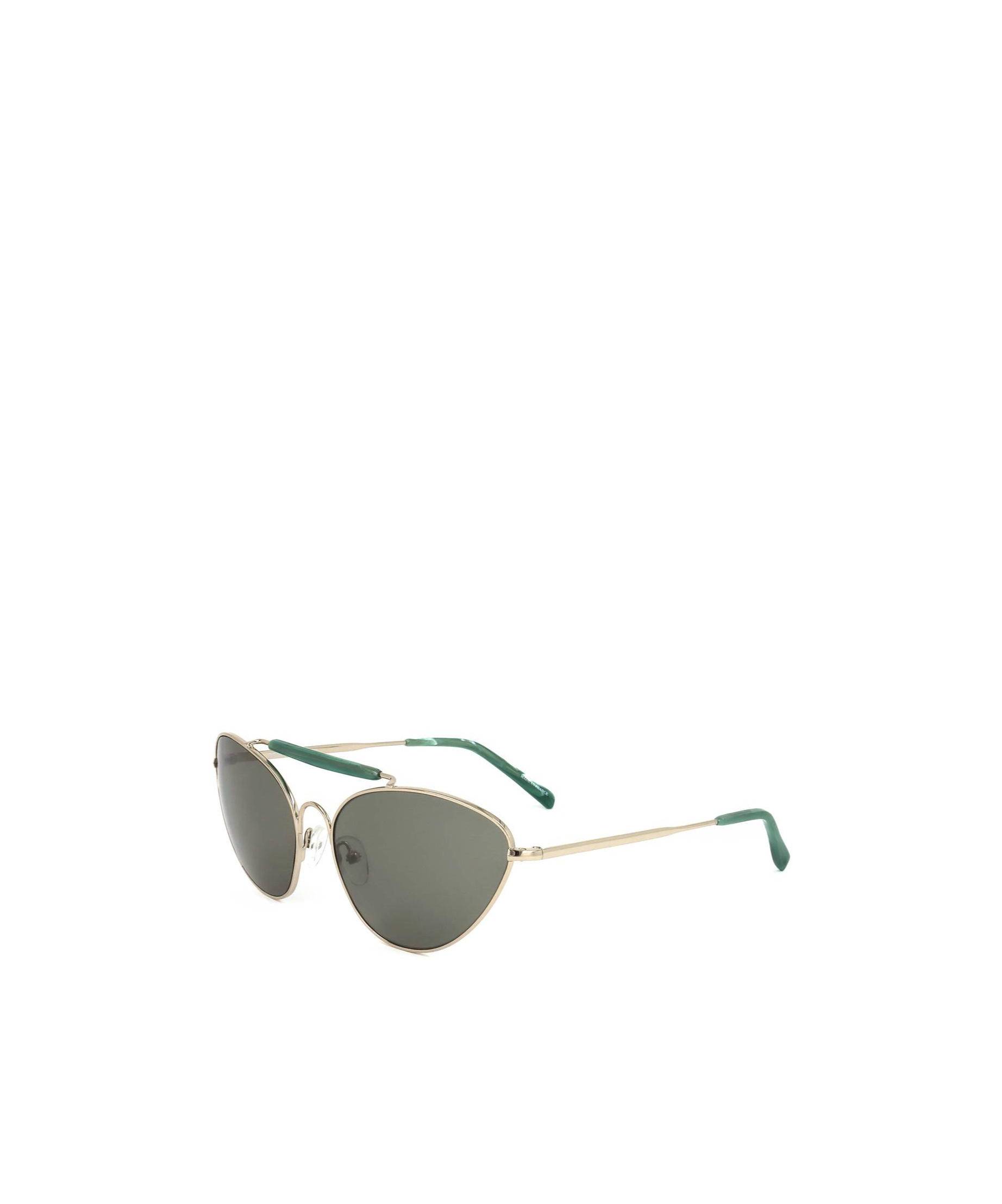 Dries Van Noten Linda Farrow X  Pilot Frame Sunglasses In Gray