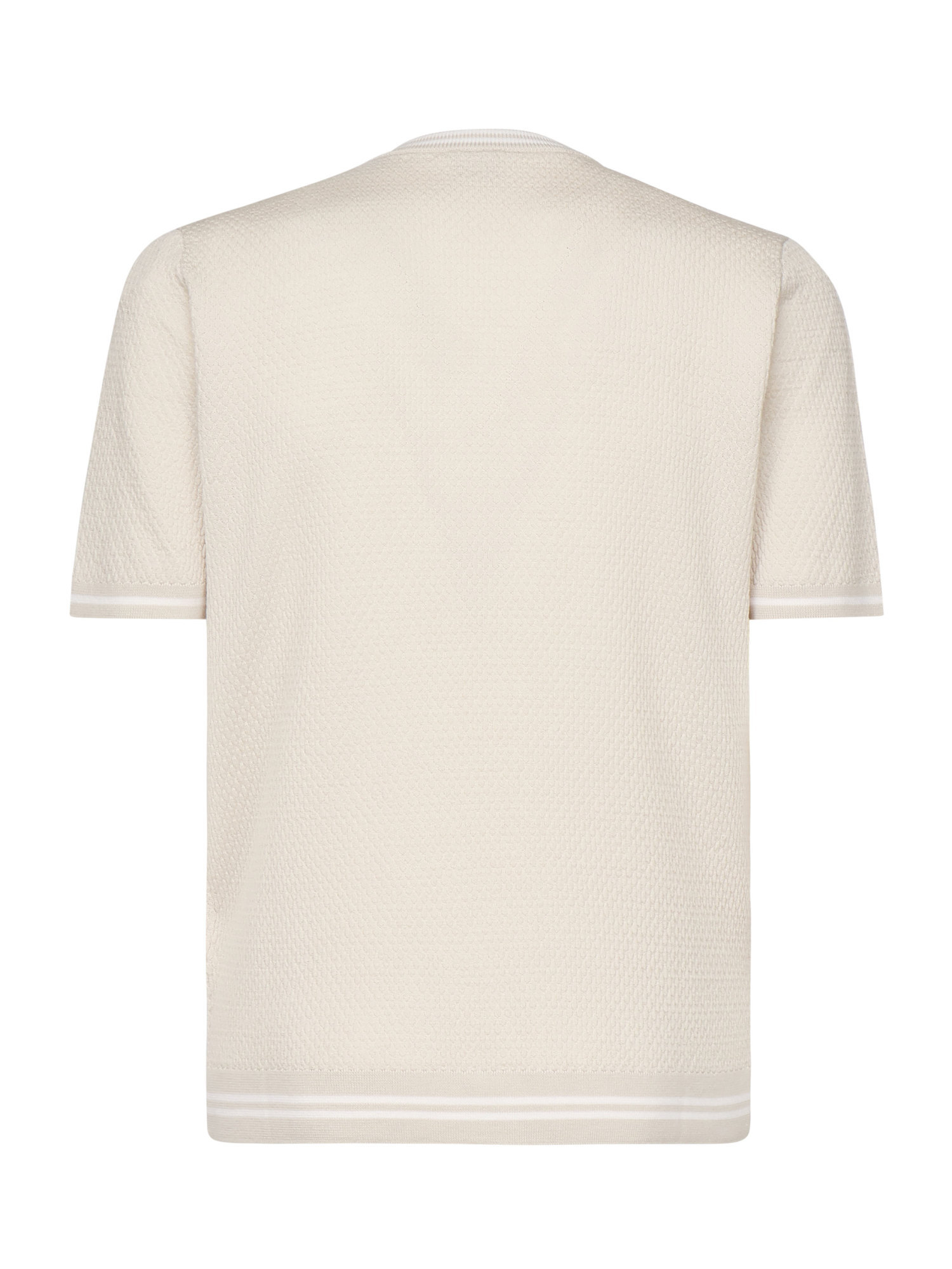 Eleventy Crew Neck Short-sleeved Sweater In White