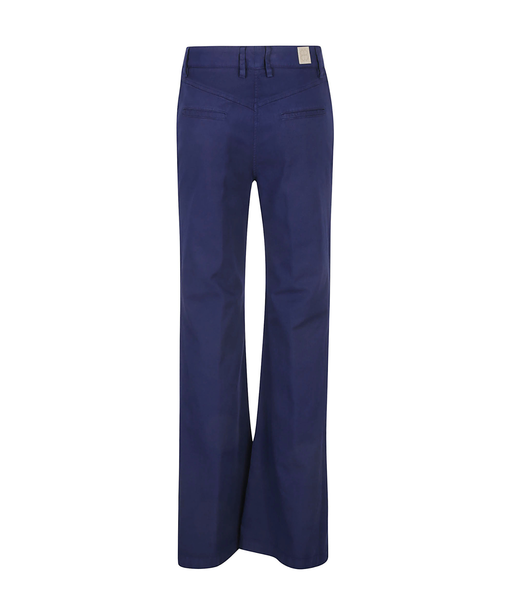 True Royal Belt Ring Bag Casual Pants In Blue
