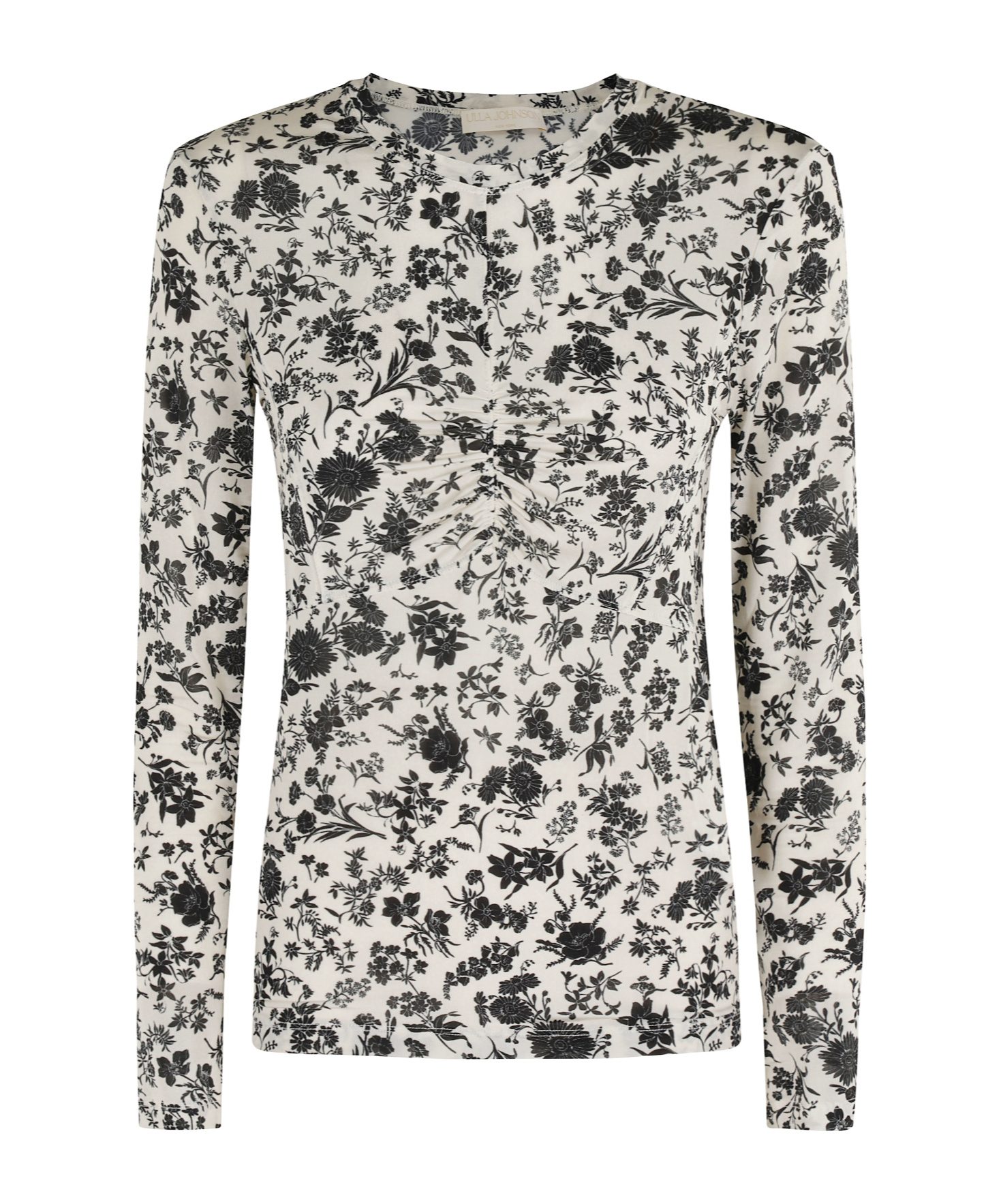Ulla Johnson Floral-print Long-sleeve Top In White