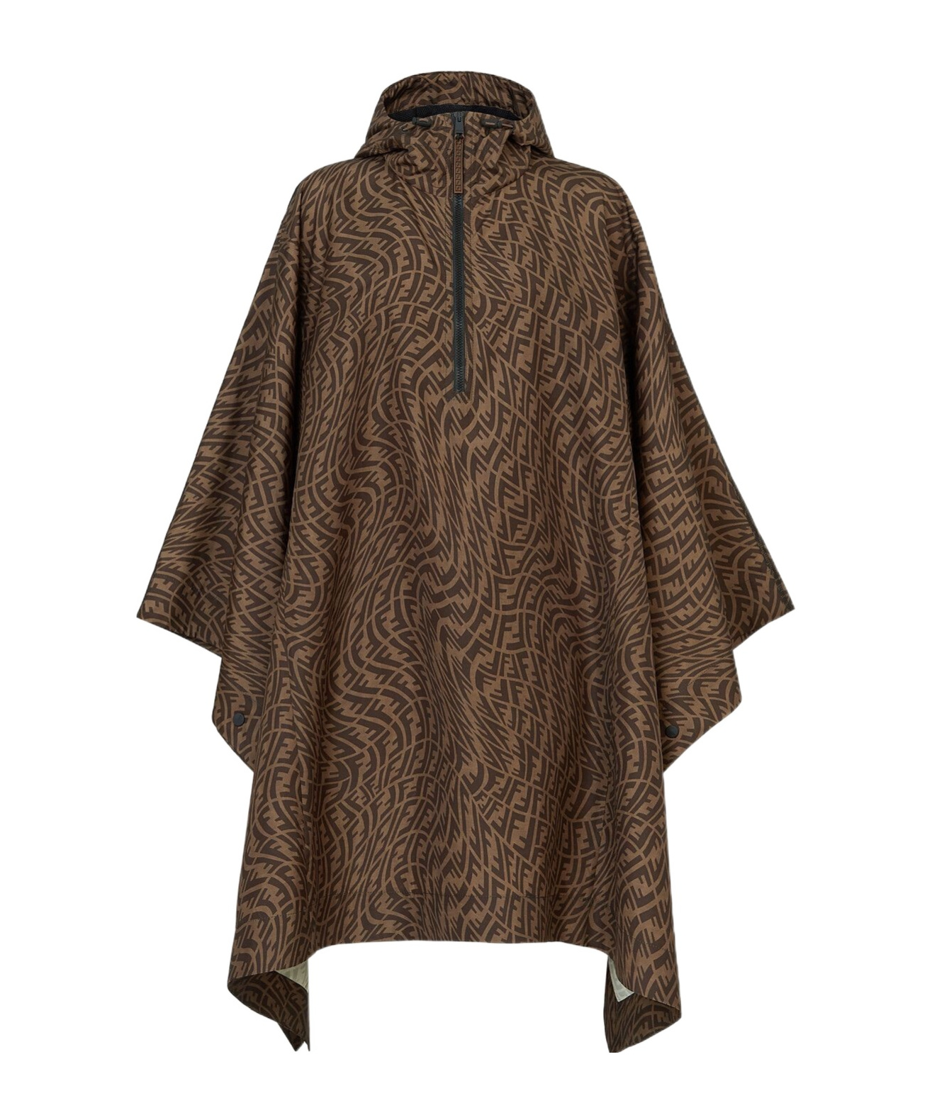 Fendi Ff Vertigo Poncho In Green