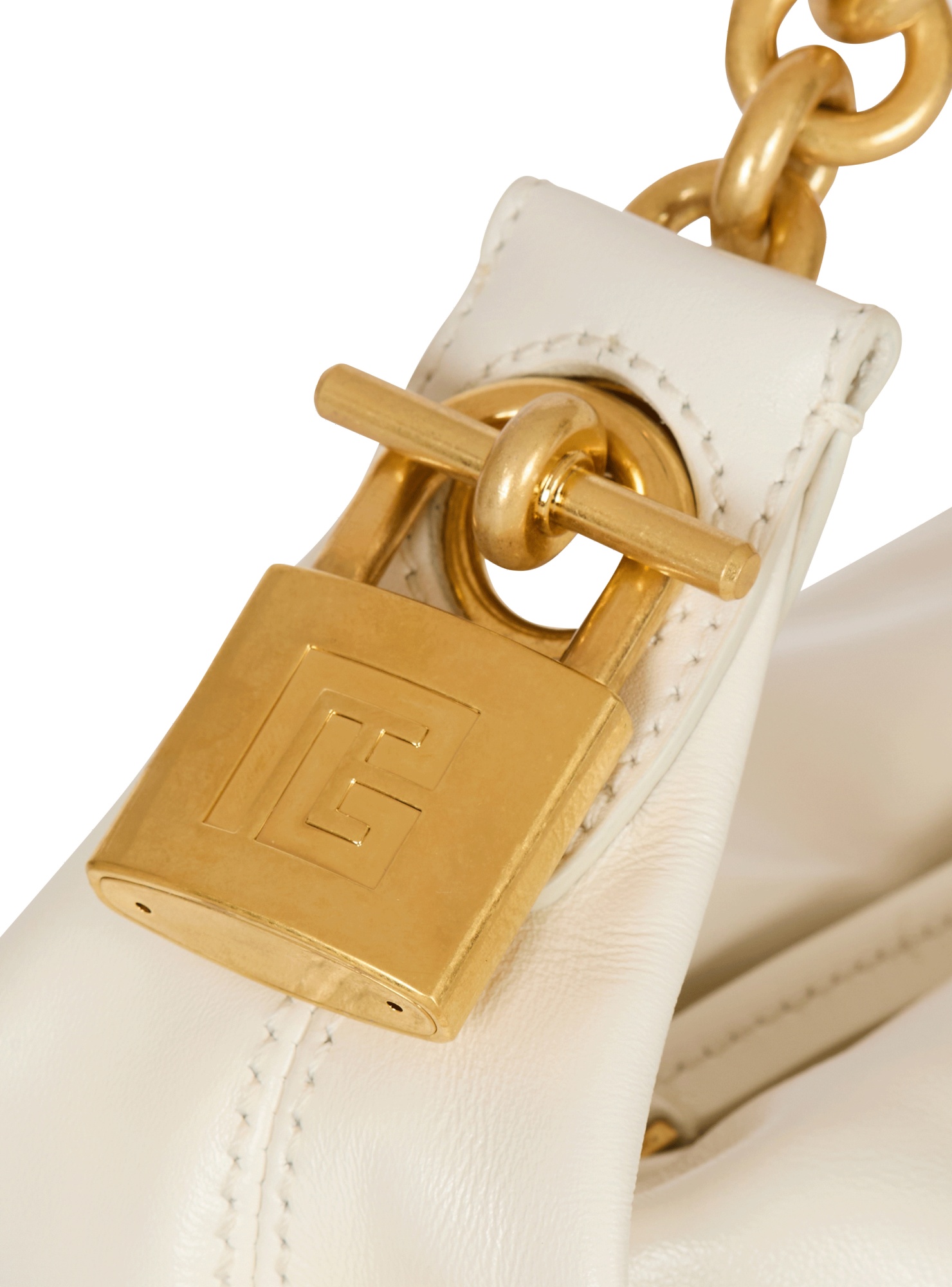 Balmain Mini Leather Sync Shoulder Bag