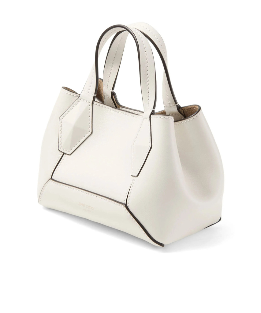 Jimmy Choo Double Handle Shoulder Bag In White