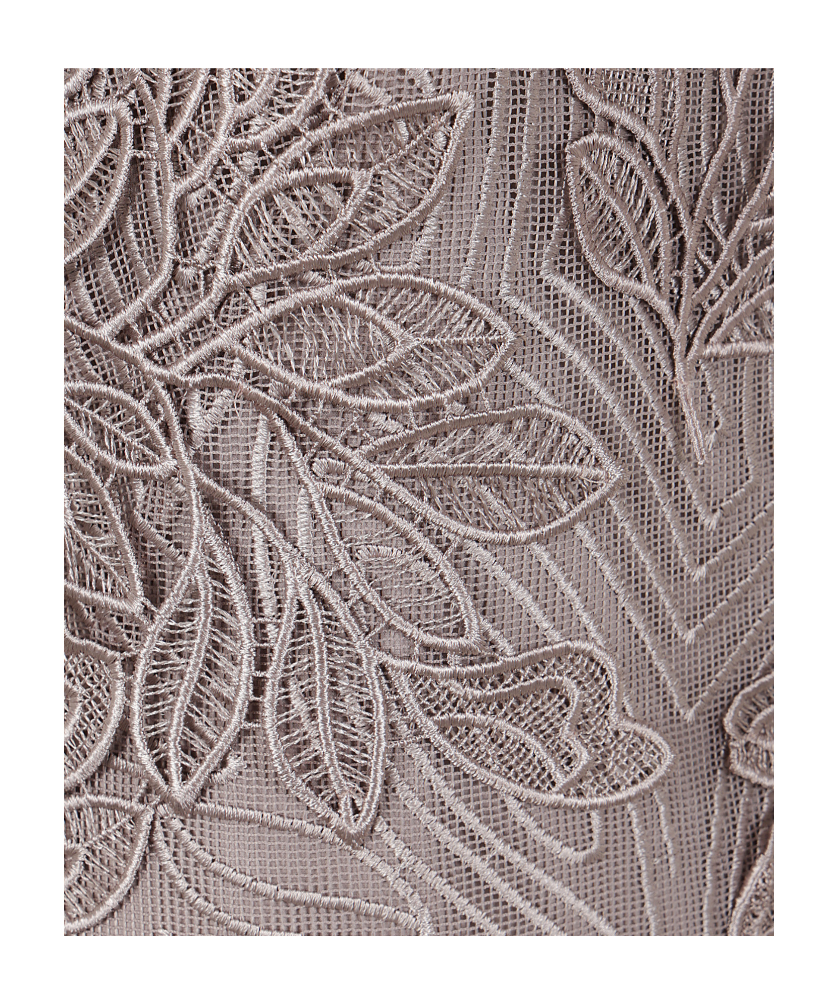 Alberta Ferretti Alberta Ferreti Macrame Foliage Midi Dress In Gray