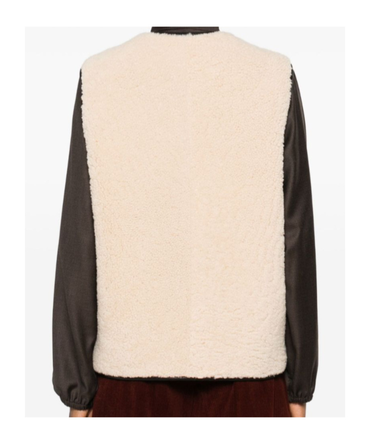 Blazé Milano V-neck Vest In Brown