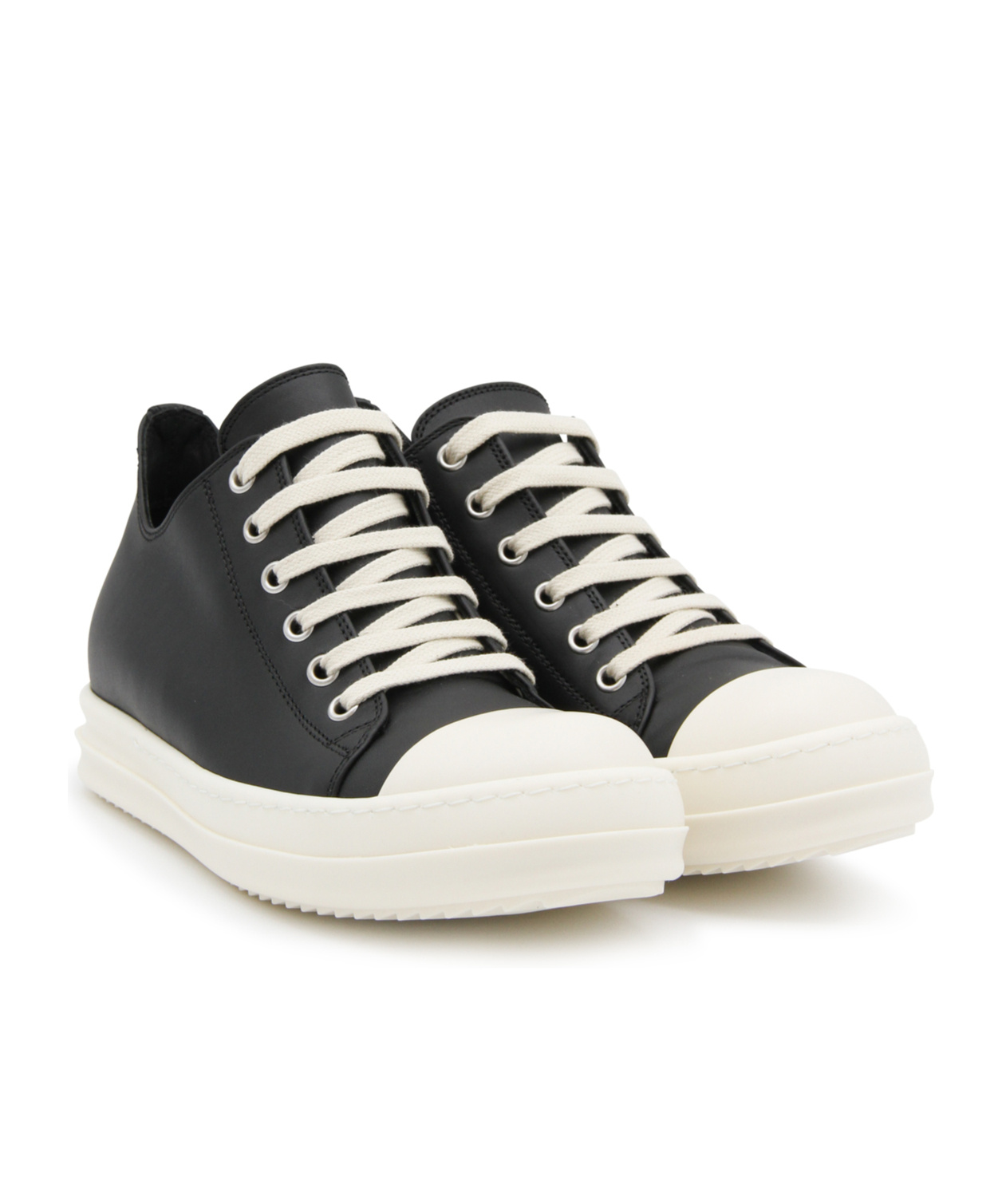 Rick Owens Lace-up Low-cut Casual Shoes In White