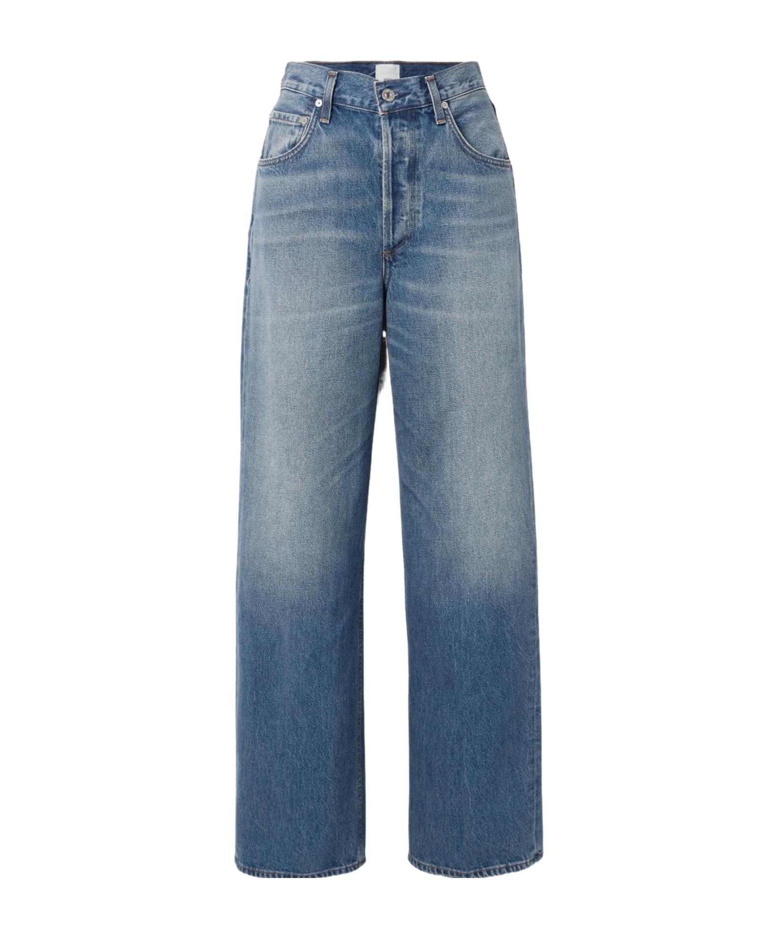 Citizen Of Humanity Argent Ayla Baggy High-rise Wide-leg Jeans In Blue