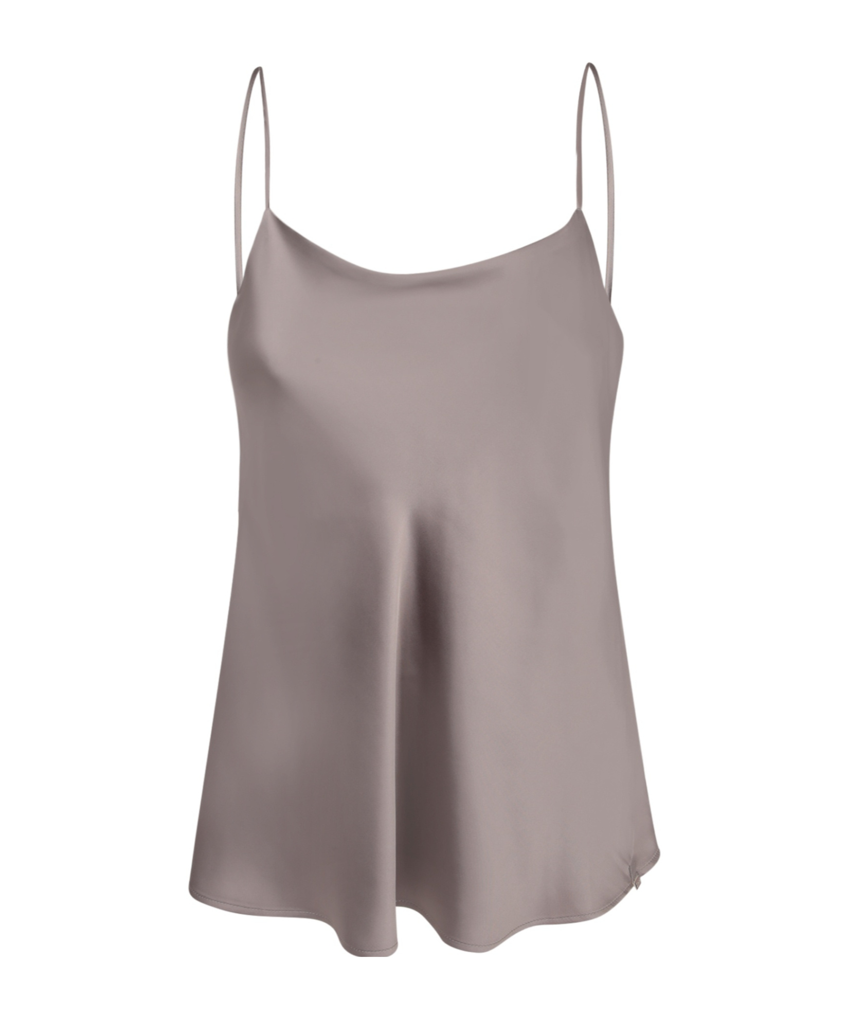 Herno Beige Top With Spaghetti Straps In Satin Woman