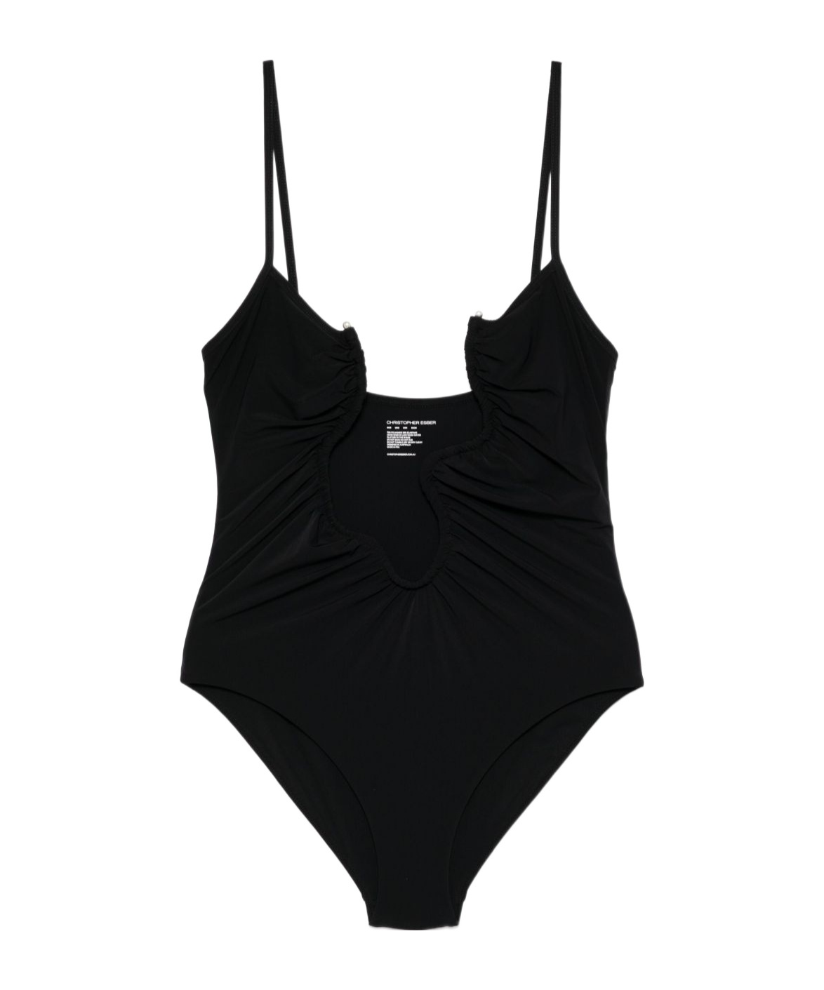 Christopher Esber Black Salacia One Piece Swimsuit In Black