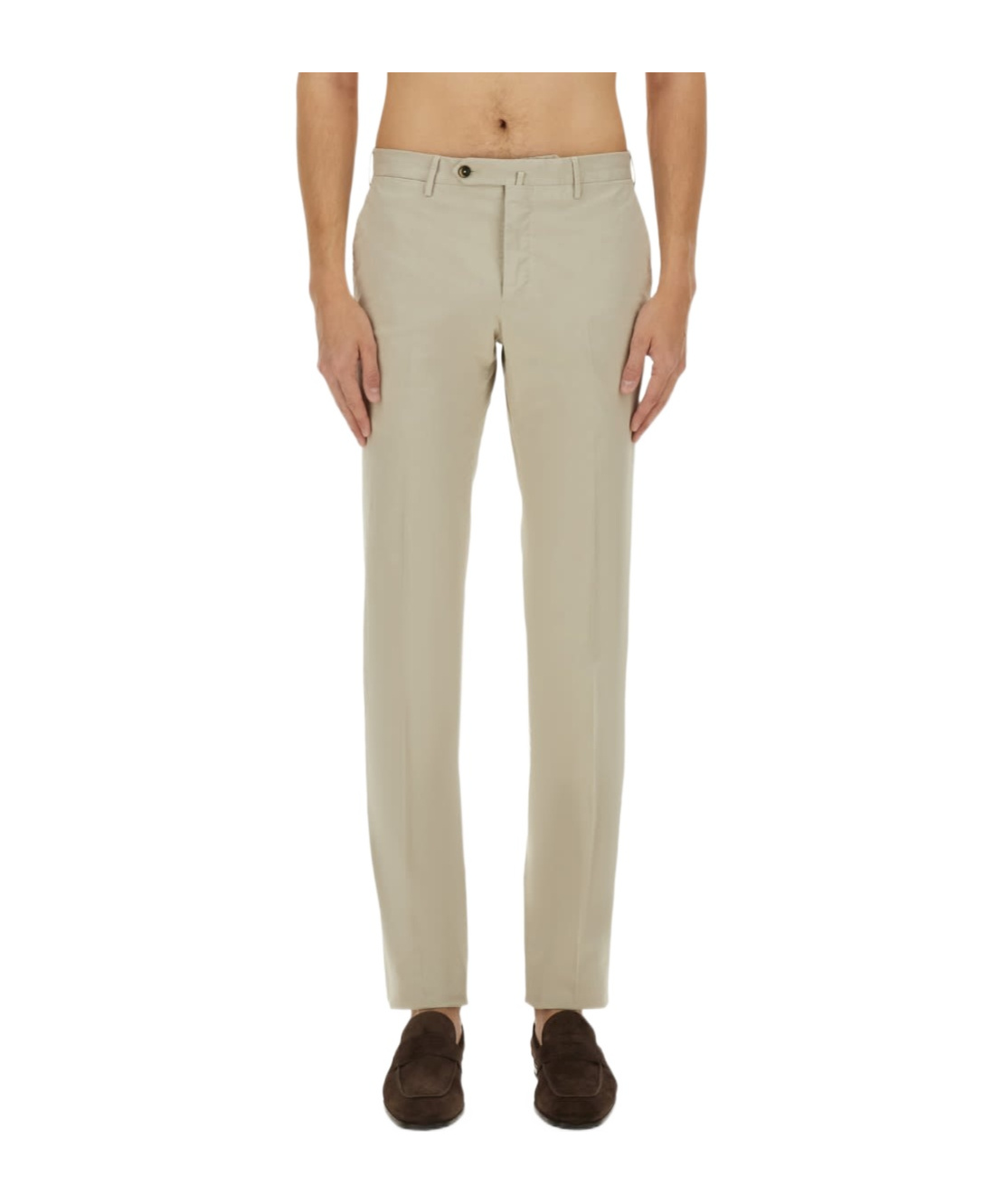 Pt01 Straight Trousers In Nude