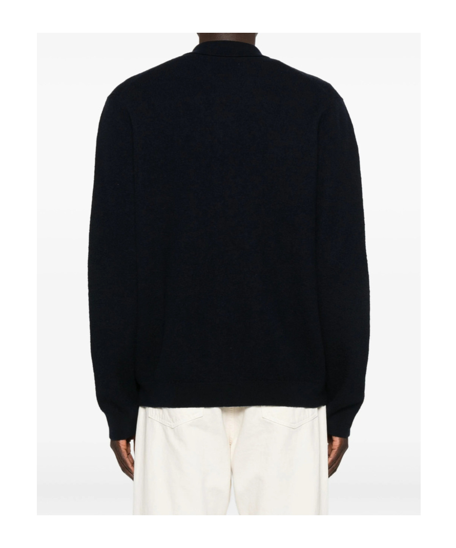Samsoe & Samsoe Button Long-sleeved Sweater In Black