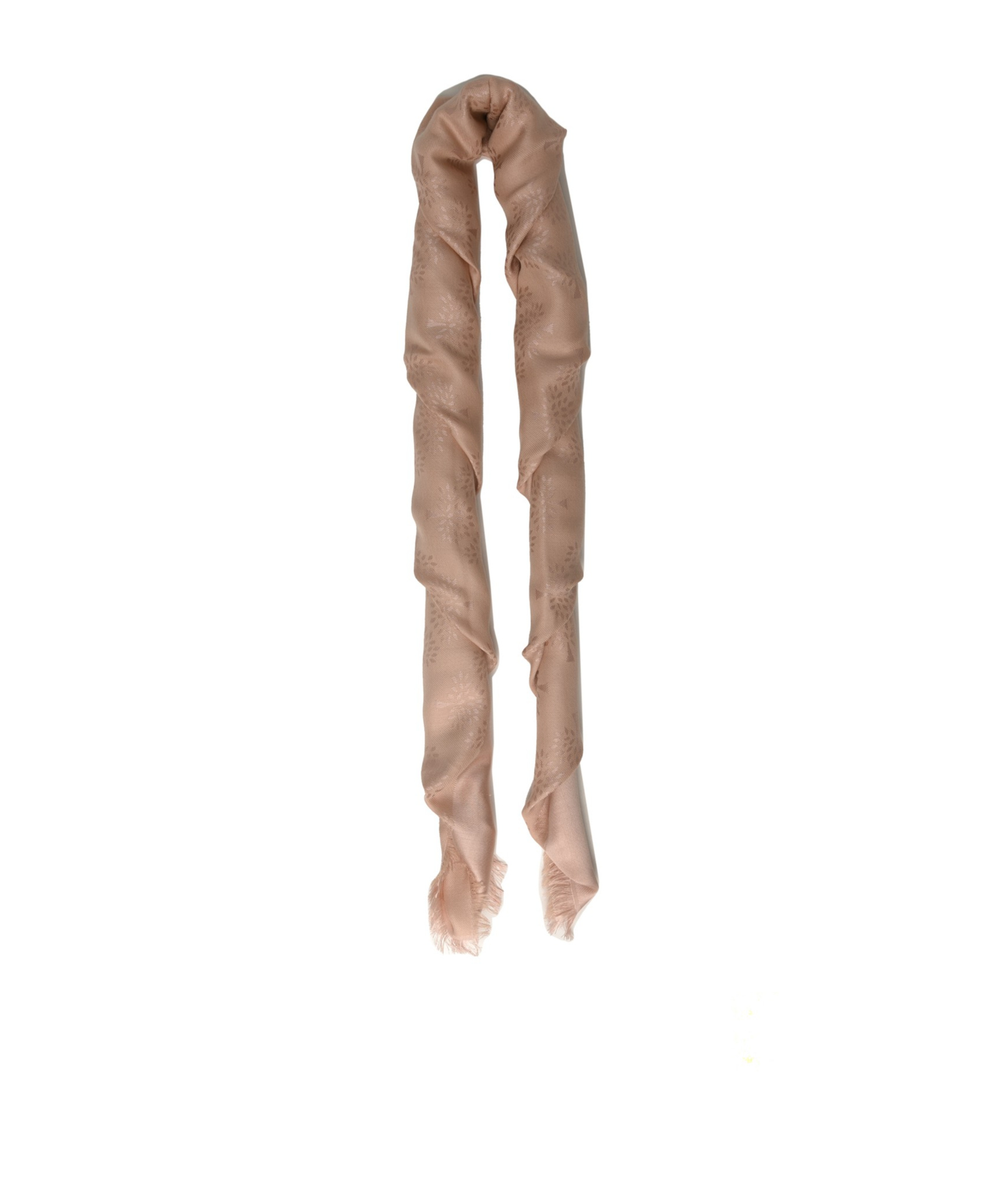 Mulberry Tree Square Monogram-pattern Scarf In Nude