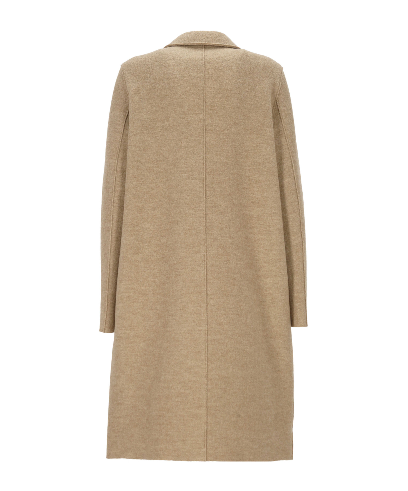 Harris Wharf London Button-fastening Wool Coat In Brown