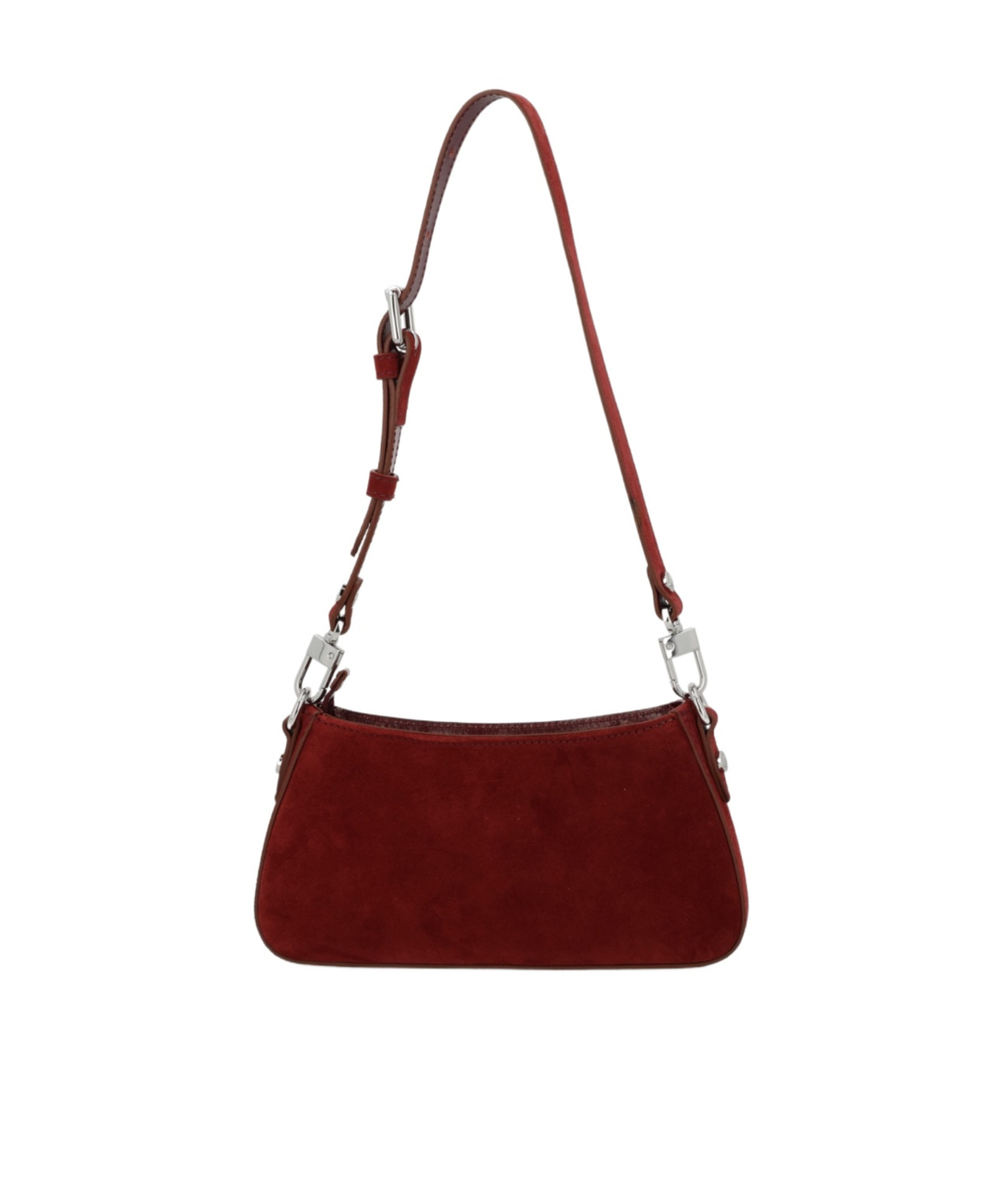 Vivienne Westwood Suede Shoulder Bag Adjustable Strap In Red