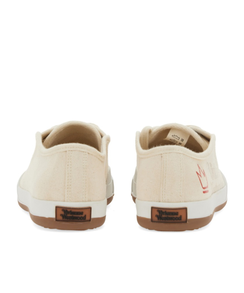 Vivienne Westwood Logo-print Low-top Sneakers In Nude