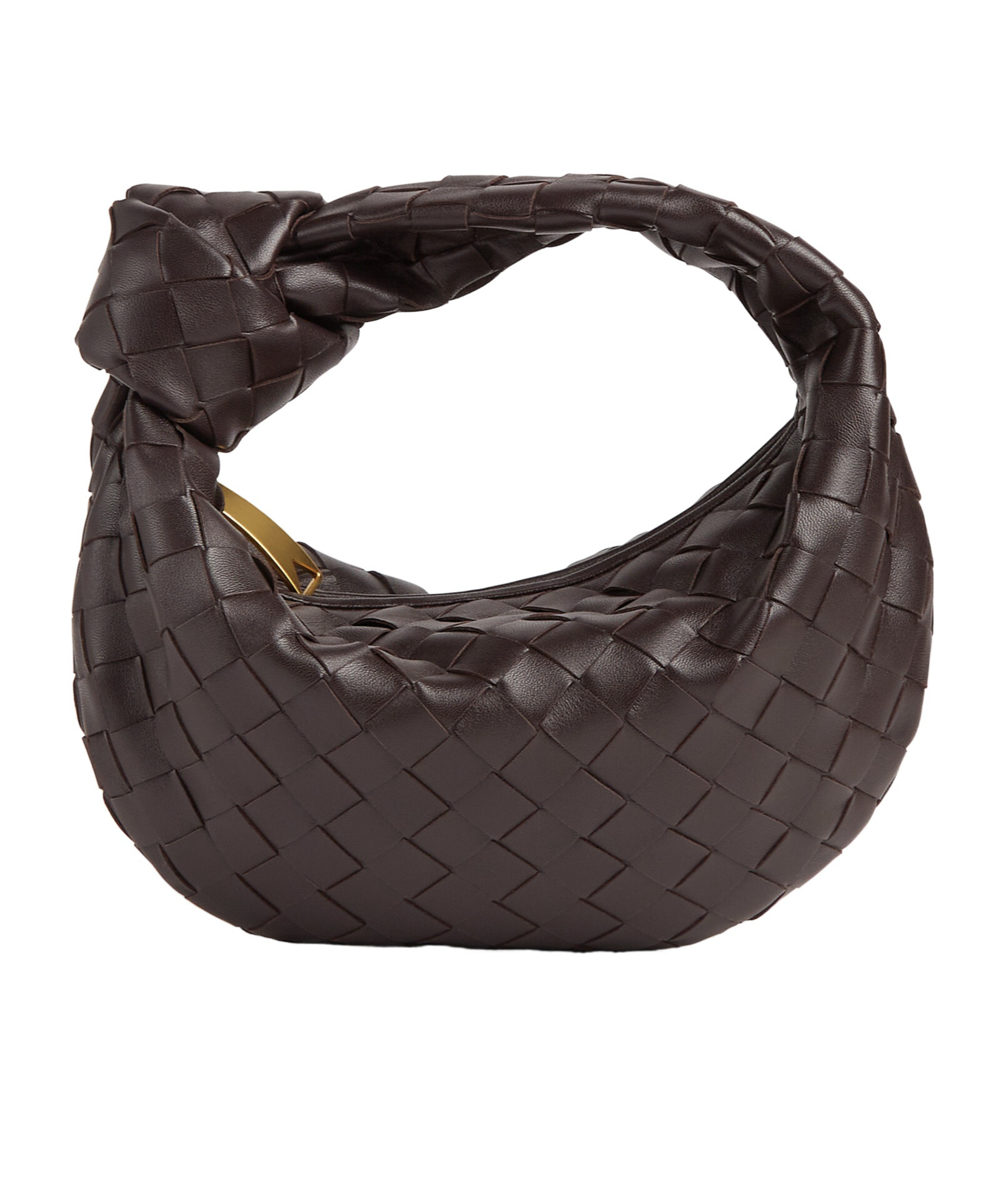 Bottega Veneta Mini Woven Handbag In Brown