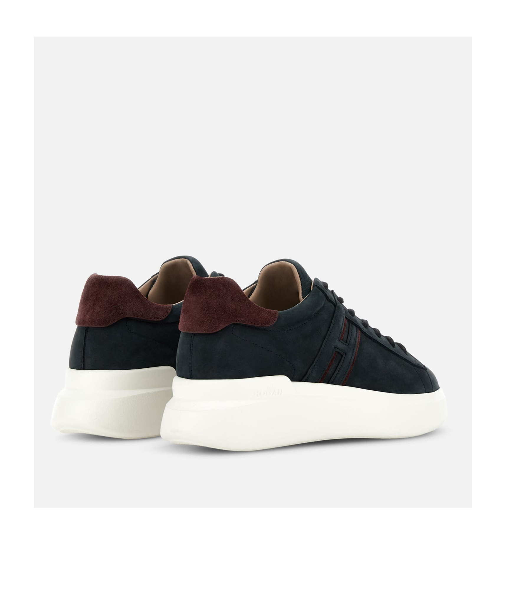 Hogan Sneakers H580 In Pelle Scamosciata In Black