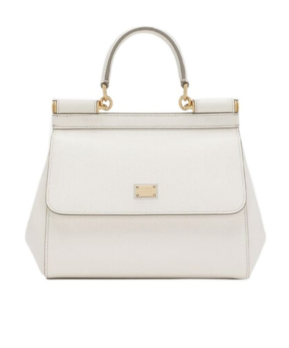 Dolce & Gabbana Medium Sicily Tote Bag In White