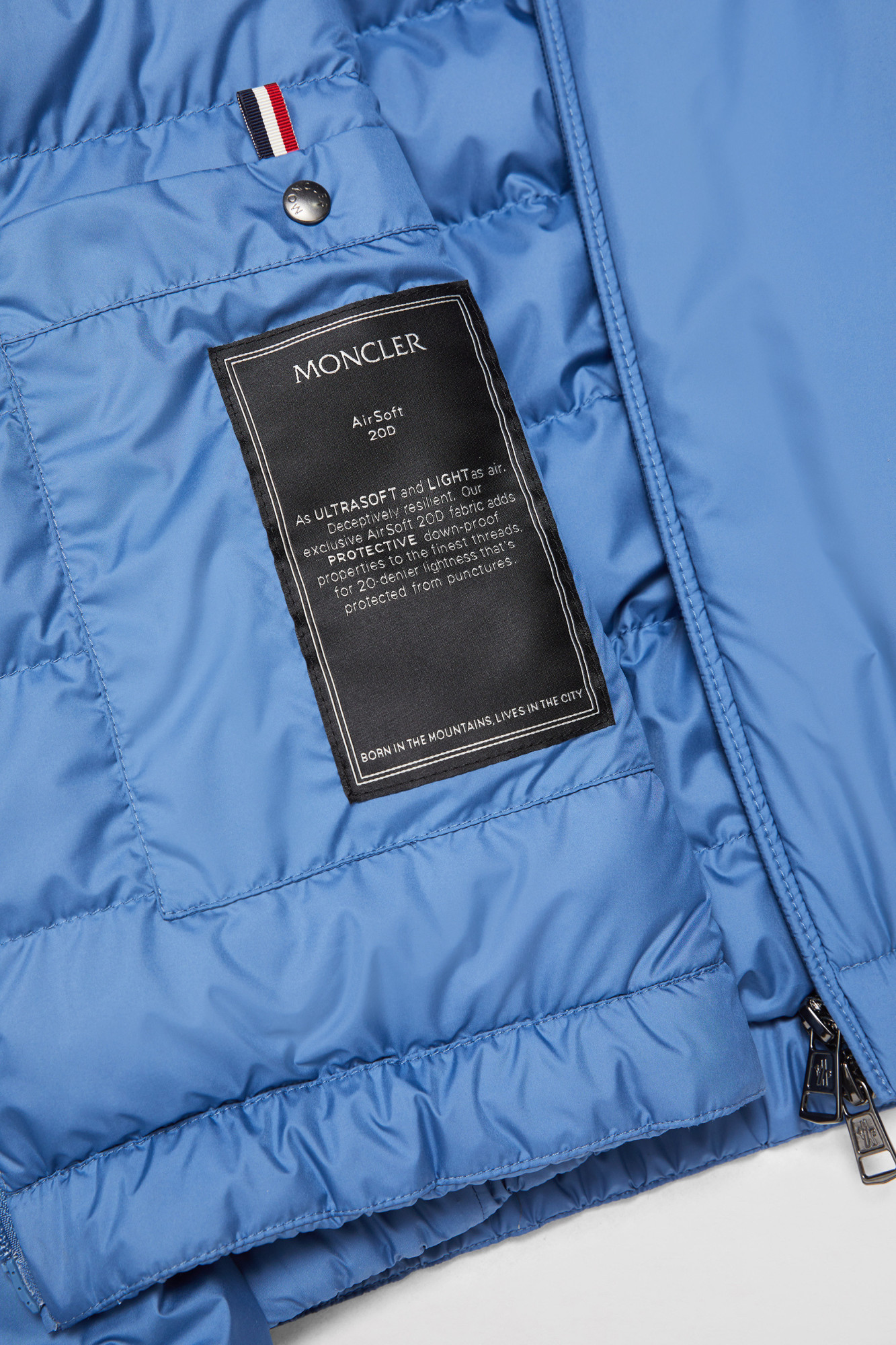 Moncler Doudoune Courte Berre In Blue